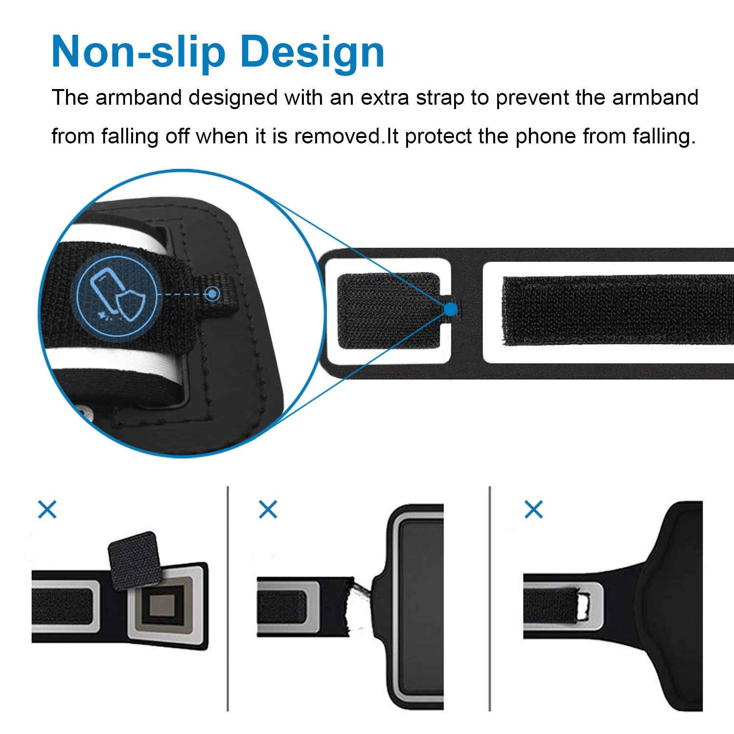 Bumove Running Armband For Samsung Galaxy S24 Ultra,S23 Ultra,S22 Ultra,S22 Ultra,Gym Workouts Sports Phone Arm Band, With Card