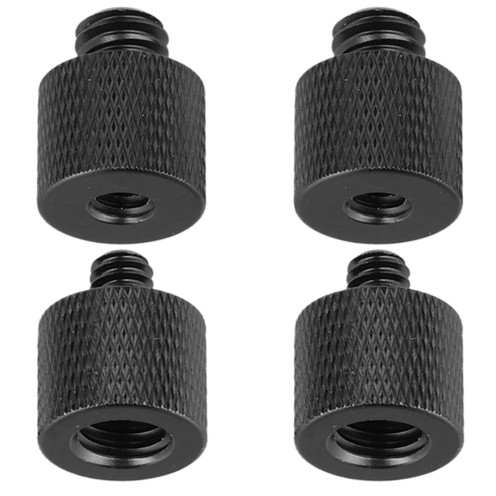 4pcs Mic Stand Adapter, 1/4 Male to 3/8 Female and 3/8 Male to 1/4 Female Tripod Screw Adapter Camera Screw Adapter for Micropho