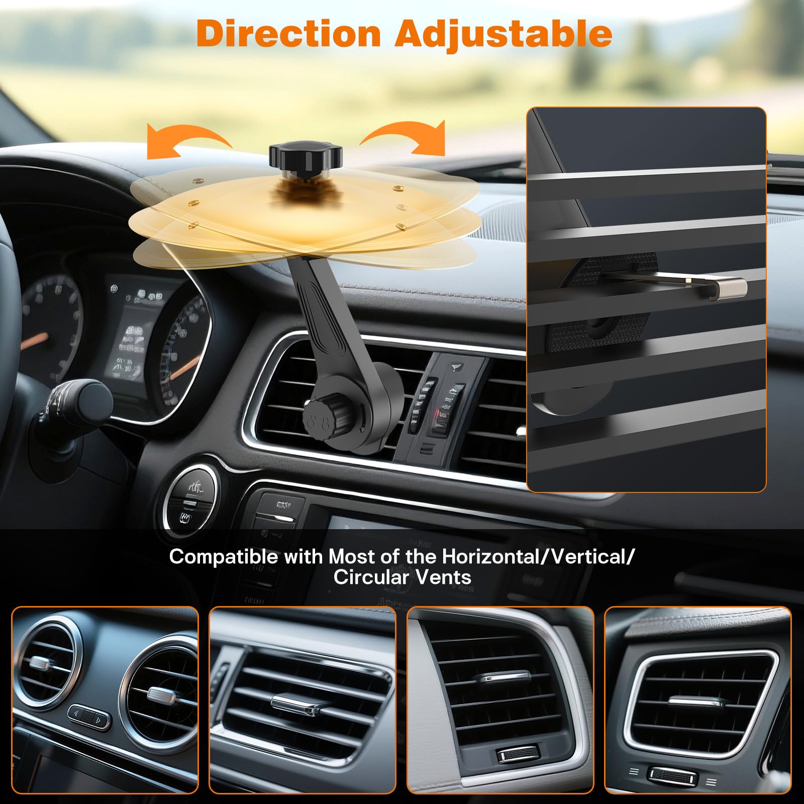 2 Pack Car Cymbal Air Vent, Mini Drum Crash Cymbal Set With Mini Drum Stick, Funny Musical Instruments Gadget For Drummer Music