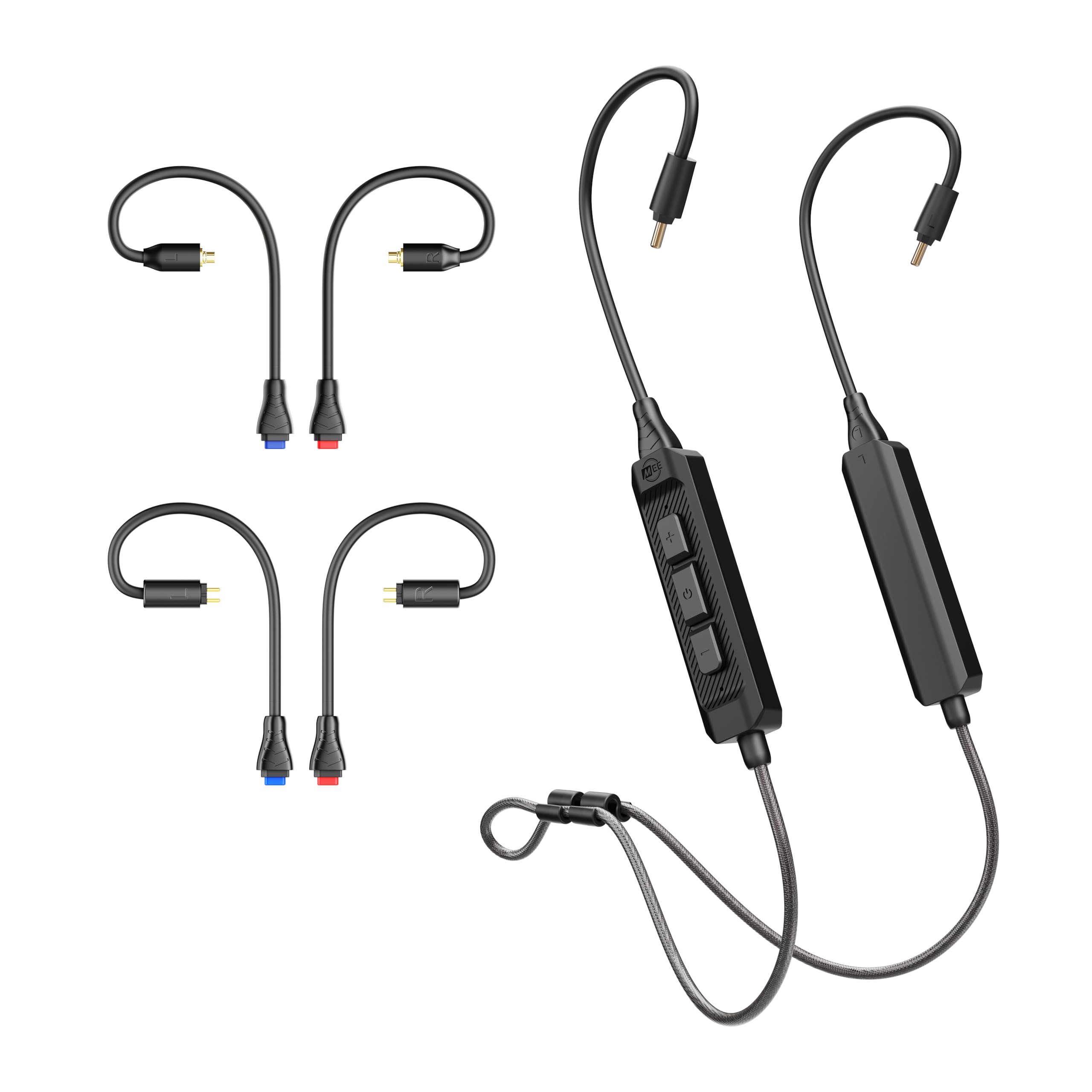 MEE audio BT3 Bluetooth Wireless Adapter Cable for inEar Monitors  Includes MMCX, 2pin (0.78mm) & DC connectors for Wide IEM 