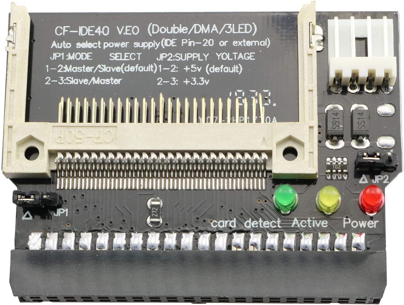 Taodan Cf To 40 Pin Ide Adapter Compact Flash Cf To Ide Bootable Converter