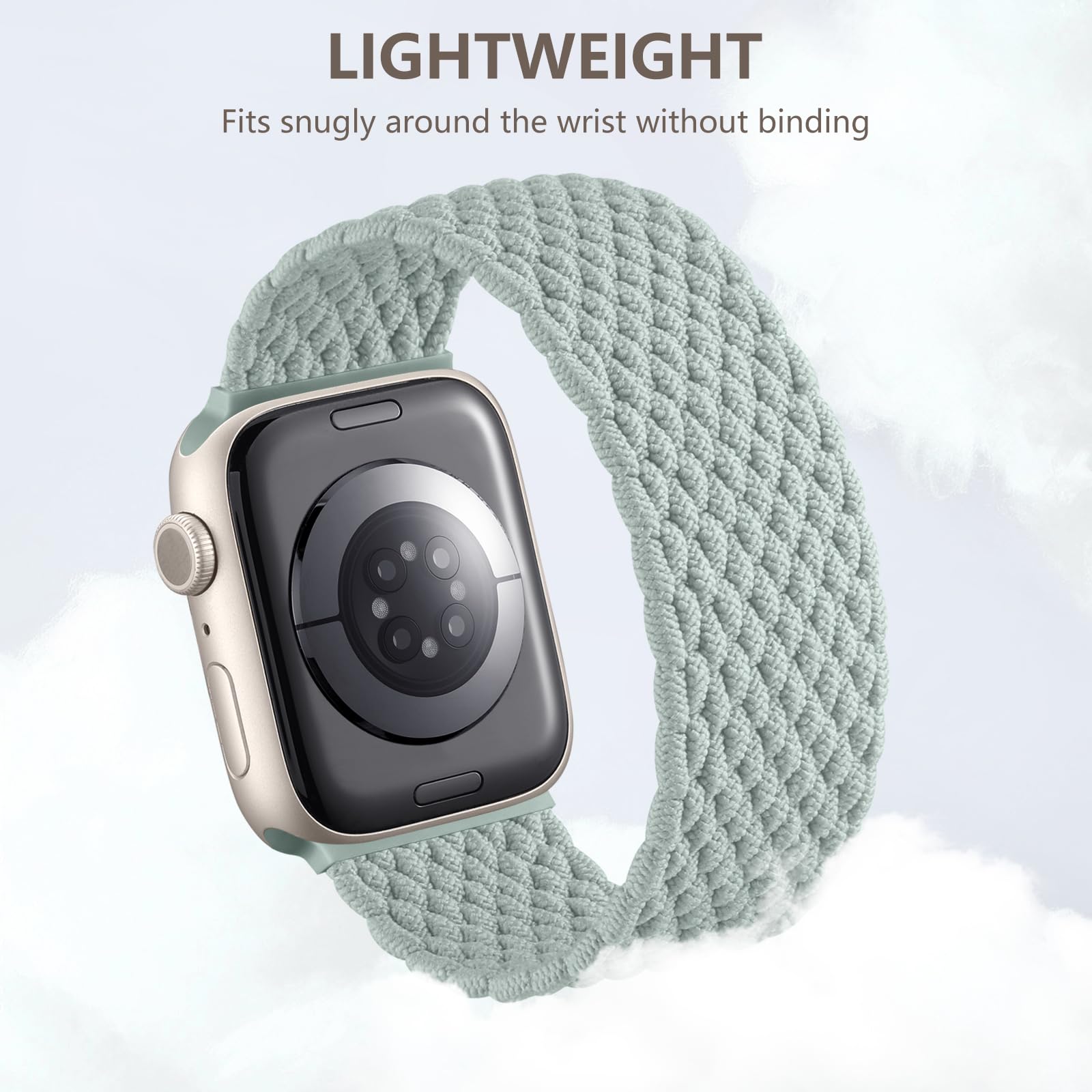 Zedoli Braided Solo Loop Compatible With Apple Watch Ultra/Ultra 2 Band 44Mm 45Mm 46Mm 42Mm 49Mm Men, Stretchy Nylon Solace Band