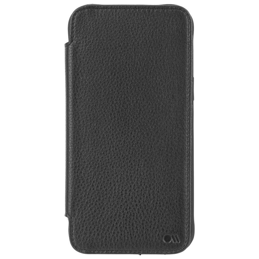 Case Mate   Tough Leather Wallet Folio   Case For Iphone 12 Mini (5G)   Holds 4 Cards + Cash   5.4 Inch   Black