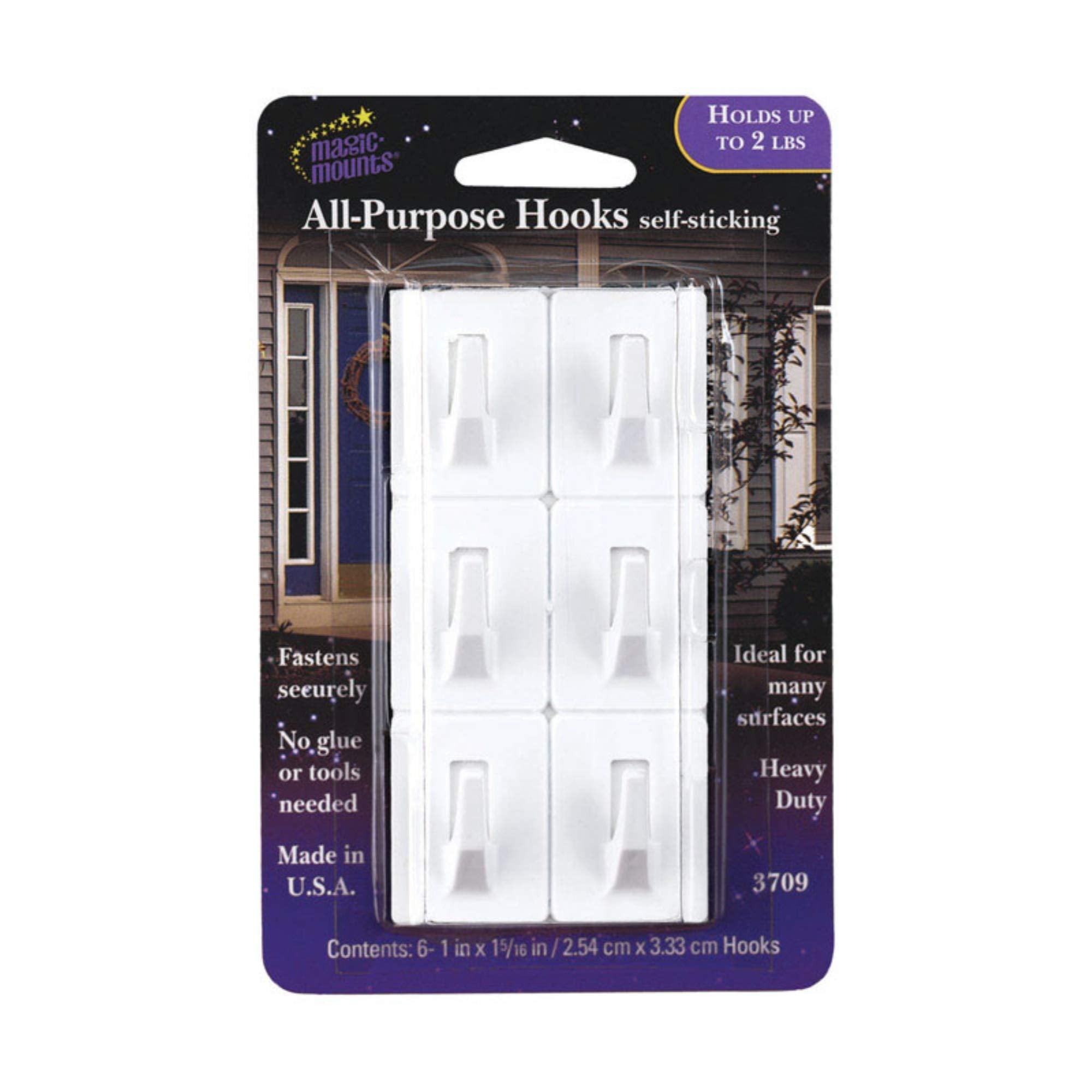 Hook Mount 1X1/2'' Cd6Wht