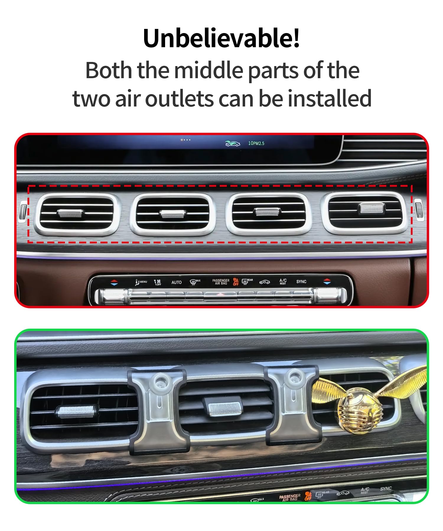 Maserweller Car Phone Holder For 2020-2025 Mercedes Benz Gle Class Gls Class Accessories, 360 Rotation Phone Mount Compatible Wi