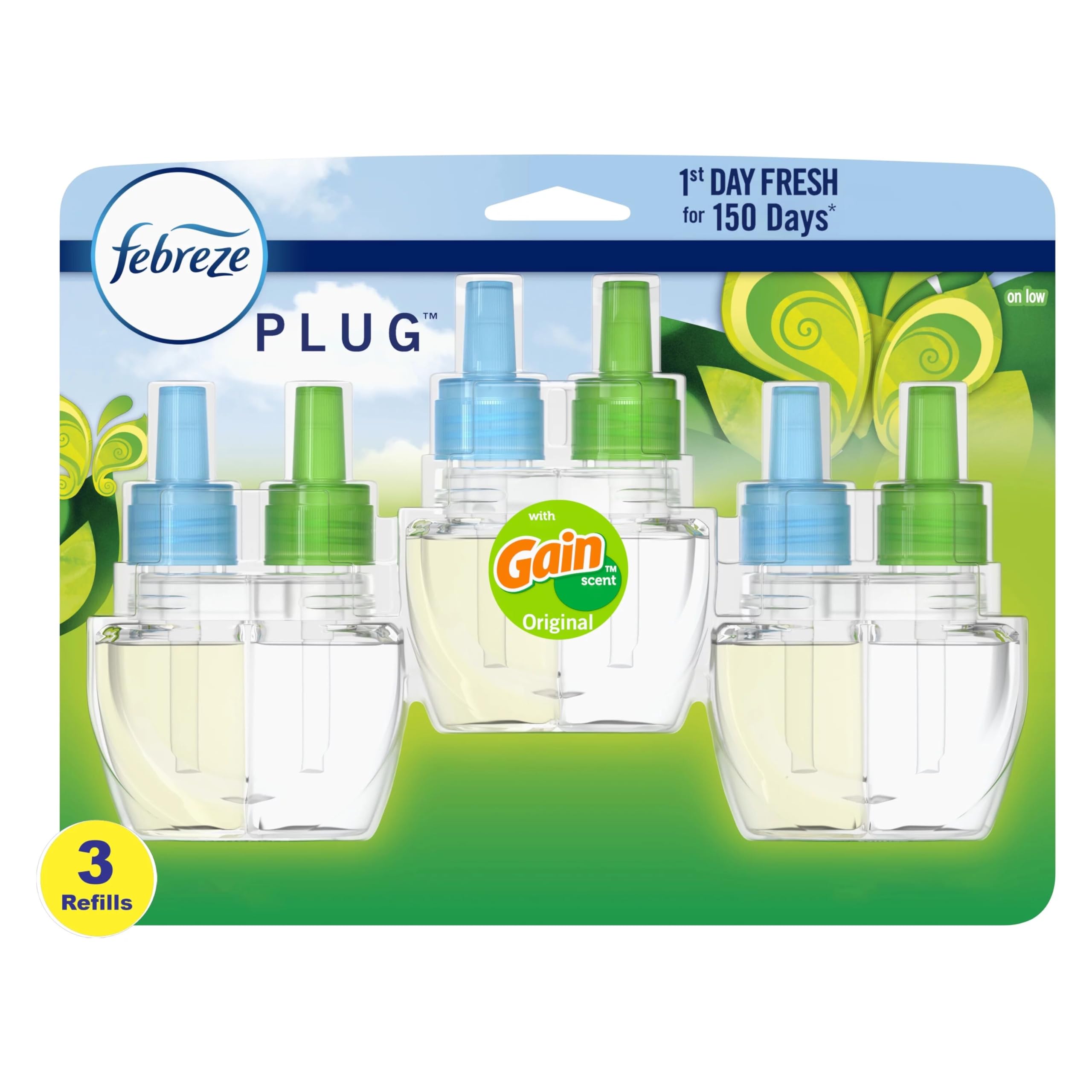 Febreze Plug, Gain Original, Starter Kit & (4) .87 Fl. Oz. Oil Refills