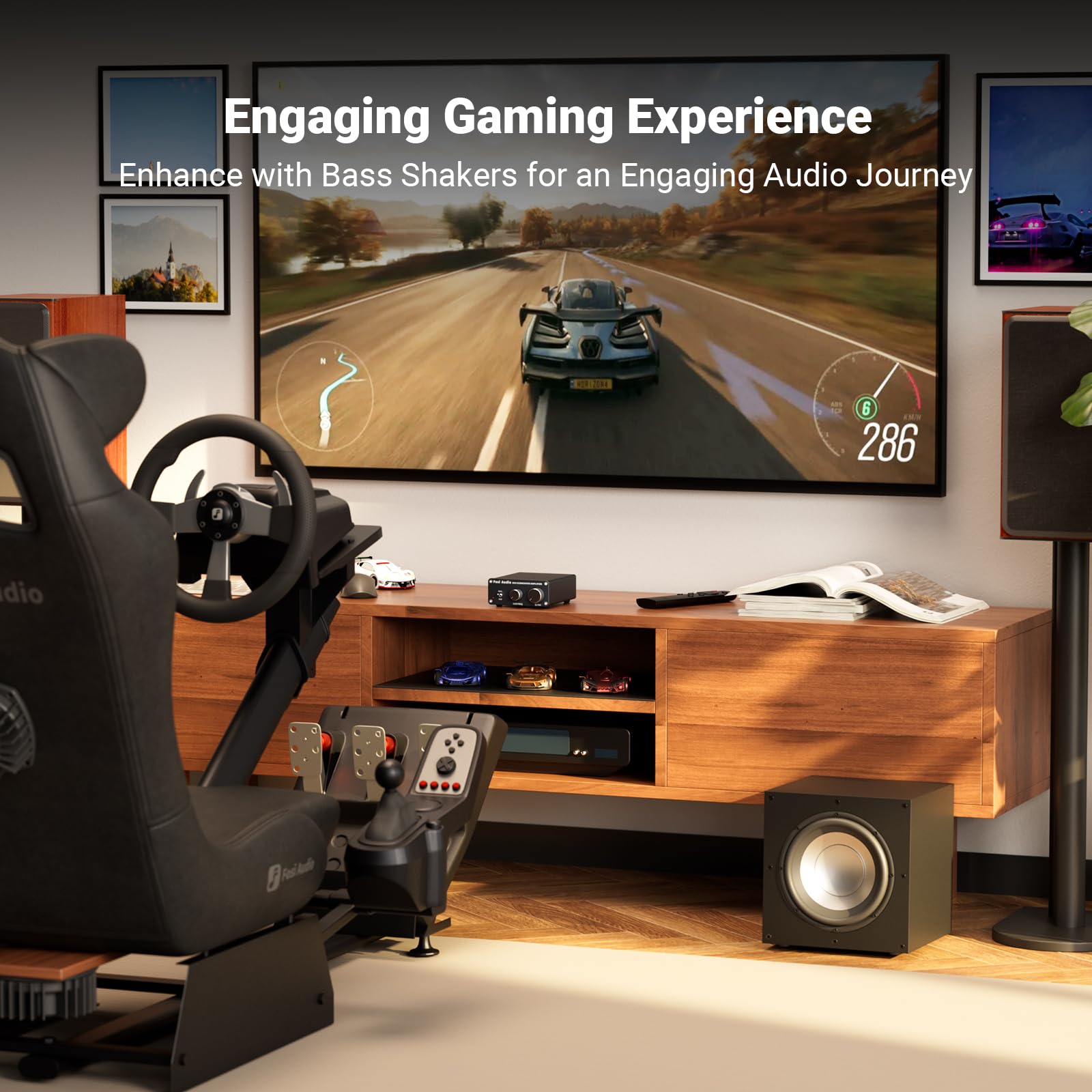 Fosi Audio M04 Subwoofer Amplifier For Home Theater Mono Channel Digital Class D Integrated Power Amp For Passive Speakers Subwo