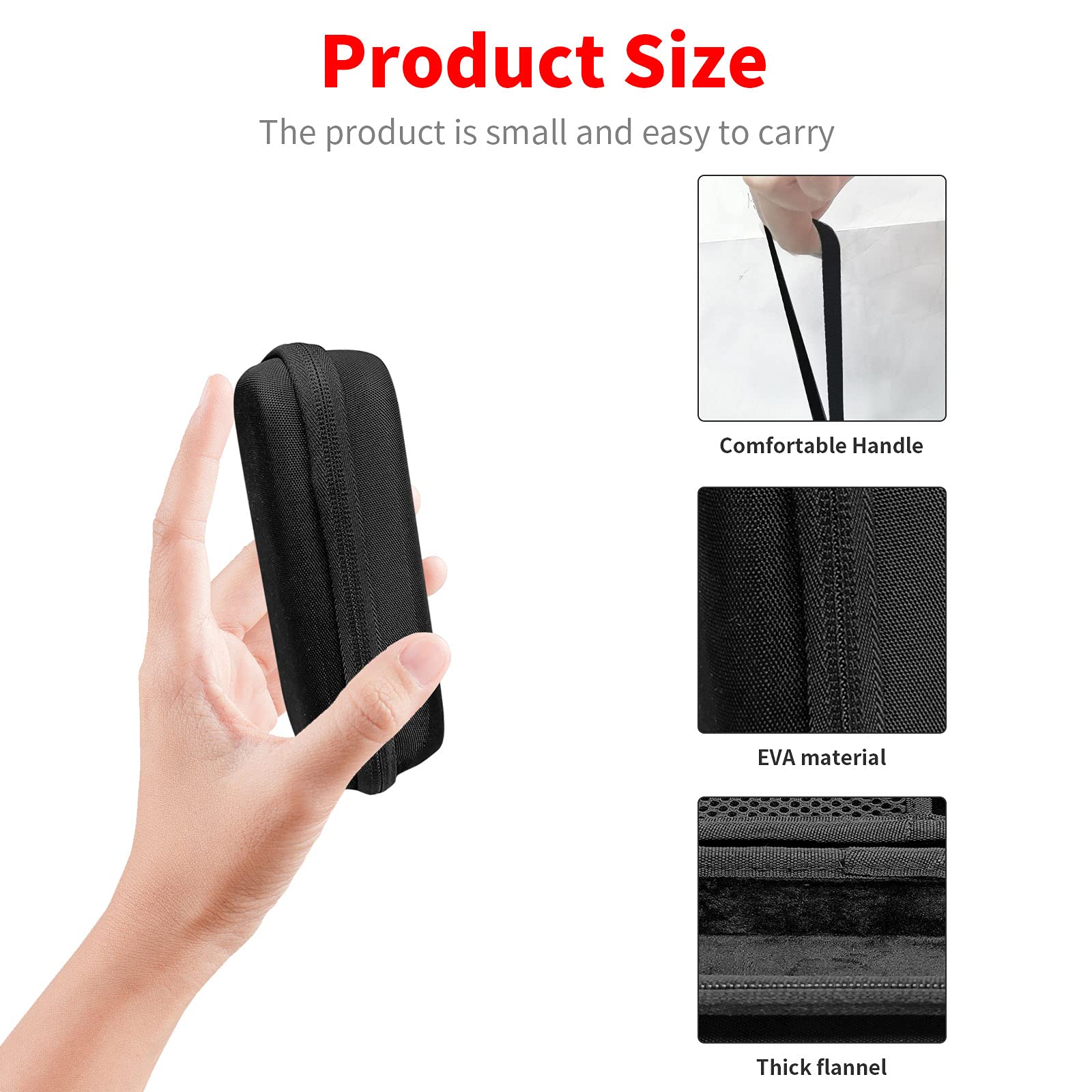 Merom Hard Case Compatible With Meridian Shaver Electric Groin Body Trimmer, Case For Meridian Grooming, Hard Travel Storage Cas