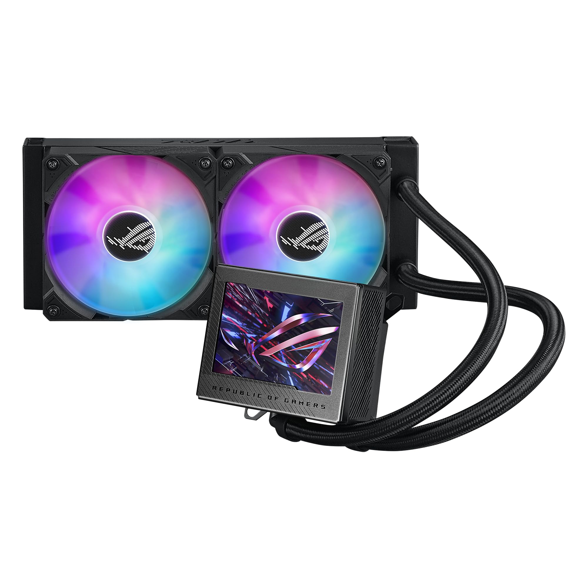 ASUS ROG Ryujin III 240 ARGB All-in-one Liquid CPU Cooler with 240mm Radiator. Asetek 8th gen Pump, 2X Magnetic 120mm ARGB Fans 