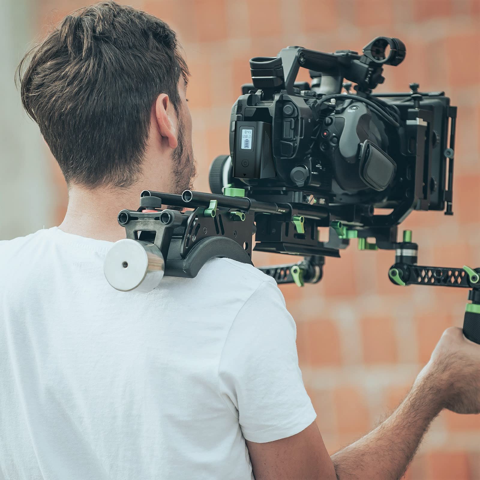 Firstpower Np F970 Battery 2 Pack With Usb Output Lcd Display, Compatible With Sony Handycam Video Light Monitor, Replacement Fo