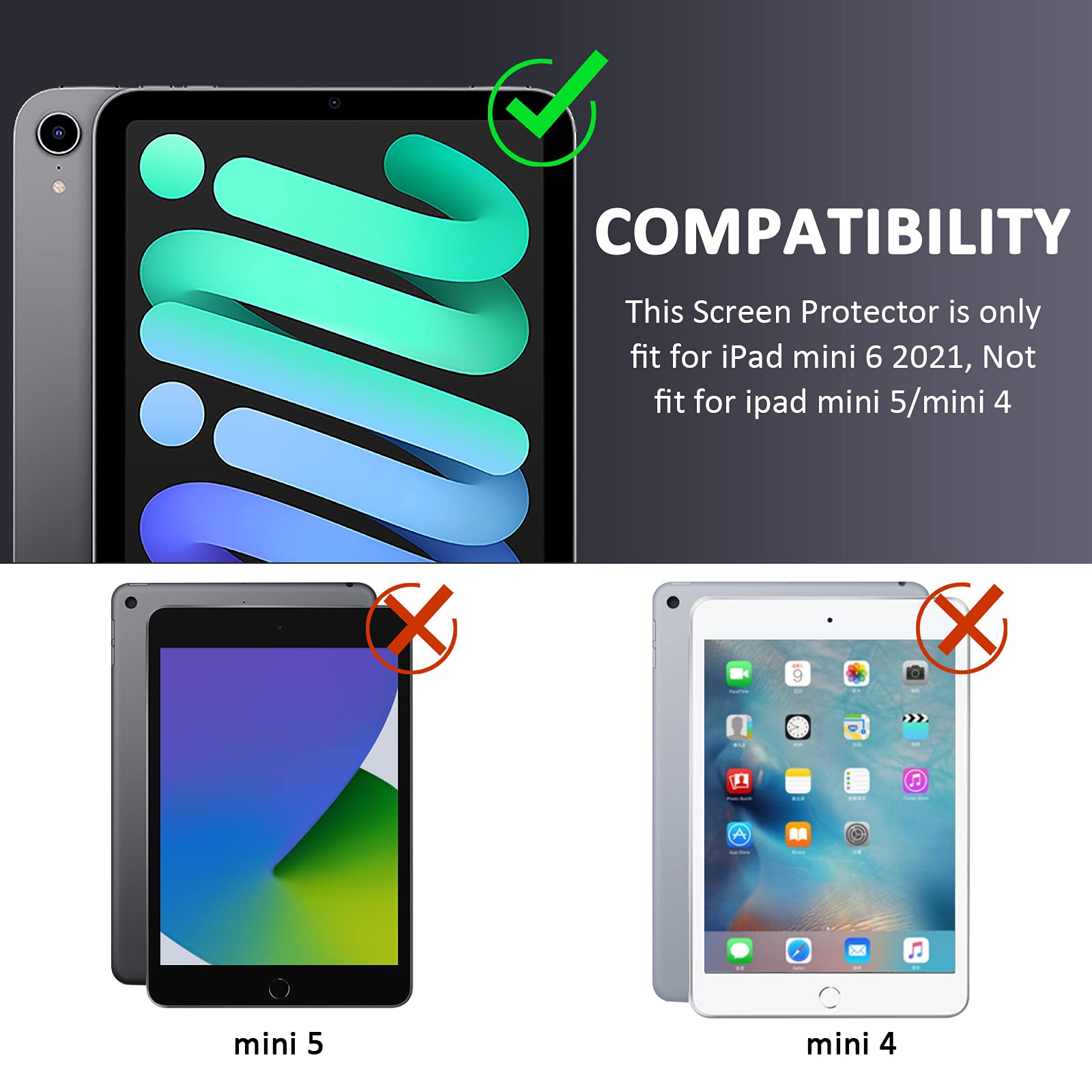 Ambison 1 Pack Matte Glass Screen Protector Compatible With Ipad Mini A17 Pro 2024&Ipad Mini 7/6Th Generation 8.3Inch Anti Glare/Fingerprint Free/Smooth As Silk/Tempered Glass Scratch Resistant