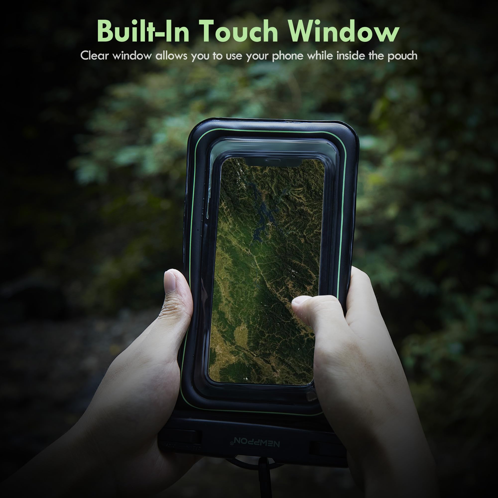 10.5 Large Floating Waterproof Phone Pouch - 2 Pack Float Clear Cell Holder Protector With Lanyard - Universal Floatable Water P