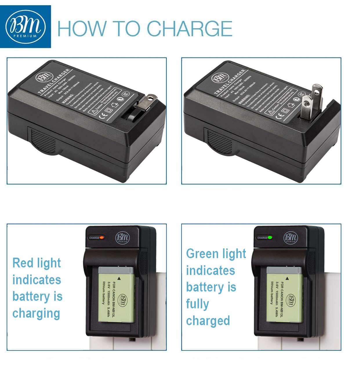 Bm Premium 2 Pack Of Nb 13L Batteries And Charger Kit For Canon Powershot Sx740 Hs, G1 X Mark Iii, G5 X, G5 X Mark Ii, G7 X, G7