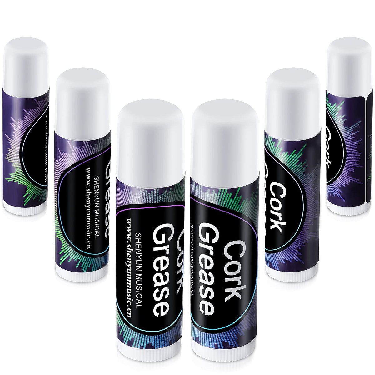 6 Pieces Cork Grease For Clarinet Flute Grease Lubricant Tube Clarinet Cleaning And Care Product Woodwind Instruments Accessory