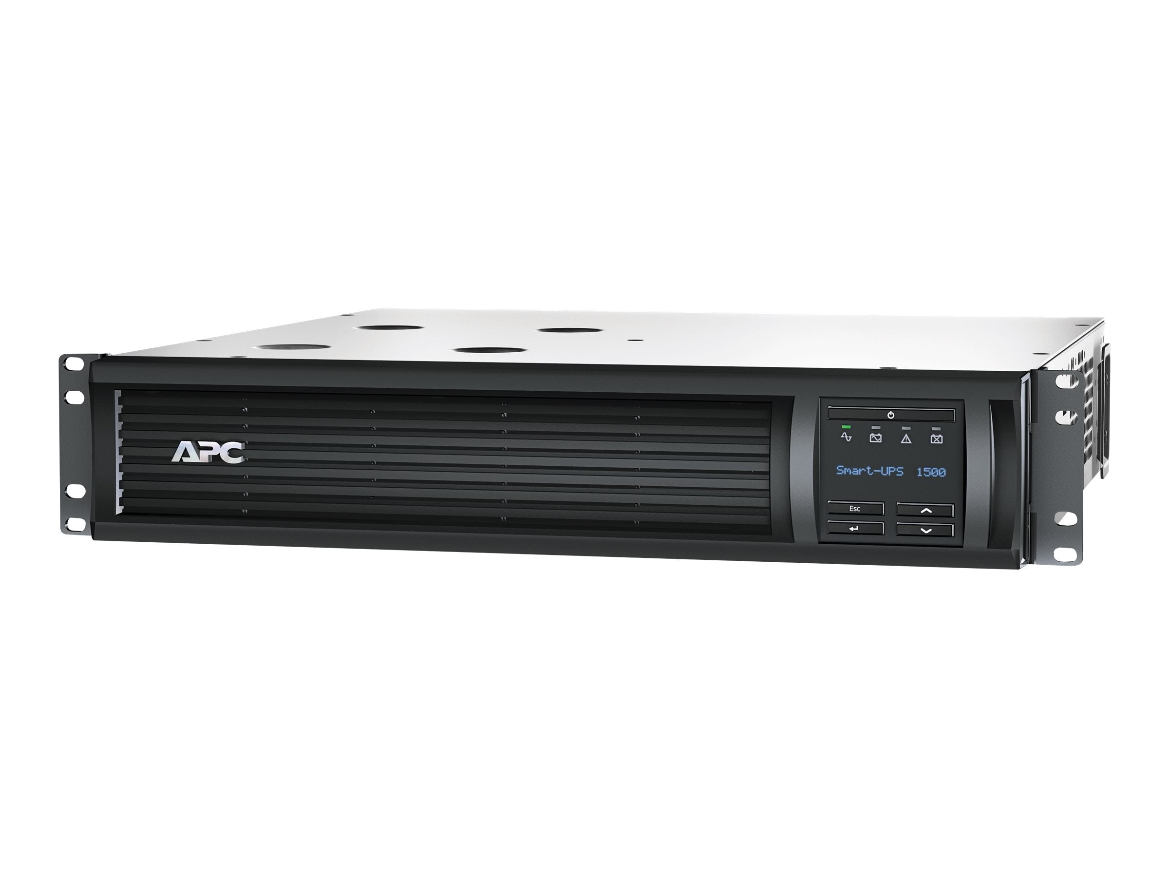 APC 1500VA Smart UPS with SmartConnect, SMT1500RM2UCNC Rack Mount UPS Battery Backup, Sinewave, AVR, Network Management Card, 12