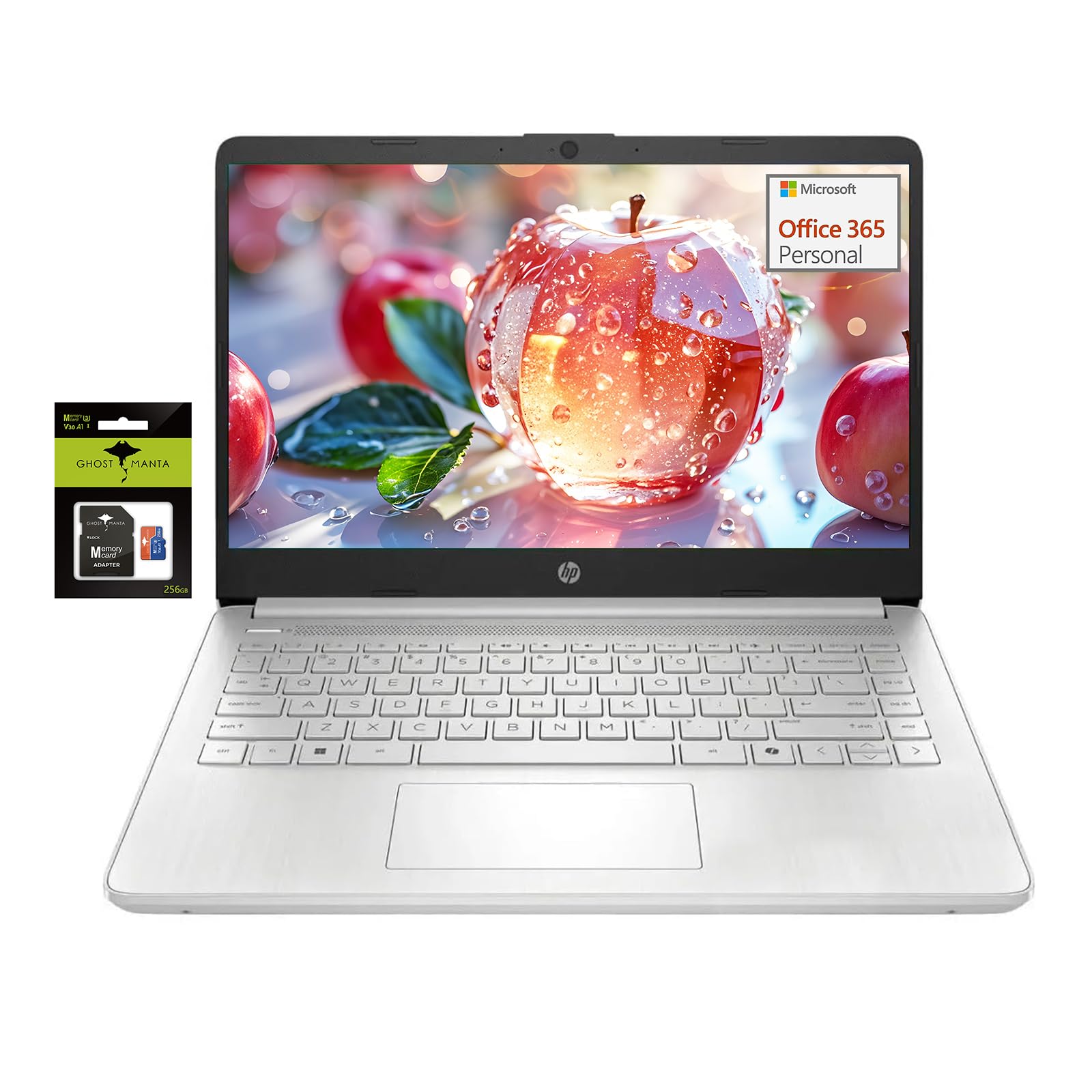 Hp 14'' Student-Laptop With Copilot Ai Office365, Quad Core Intel Processor N150(Up To 3.6Ghz) 16Gb Ram 384Gb Storage(128Gb Ufs 