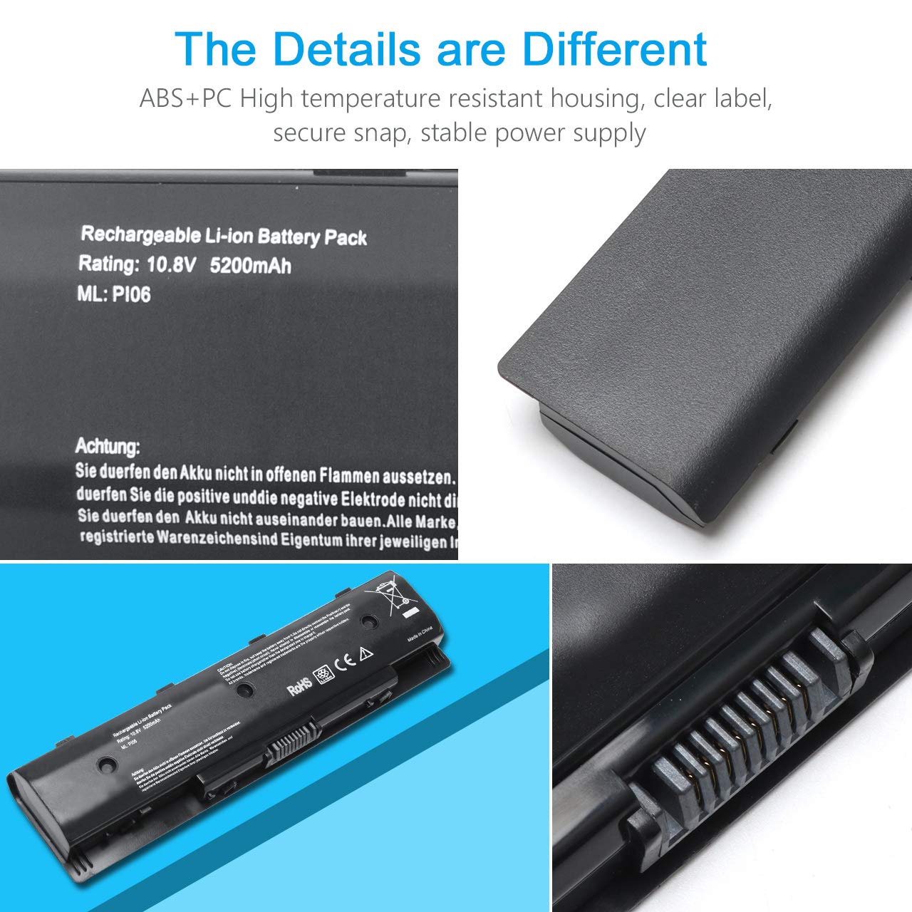 P106 P109 710417 001 Laptop Battery For Hp Pi06 P106 710416 001 Envy Pavilion Touchsmart 14 15 17 Notebook Hp Pavilion 17 17 E01