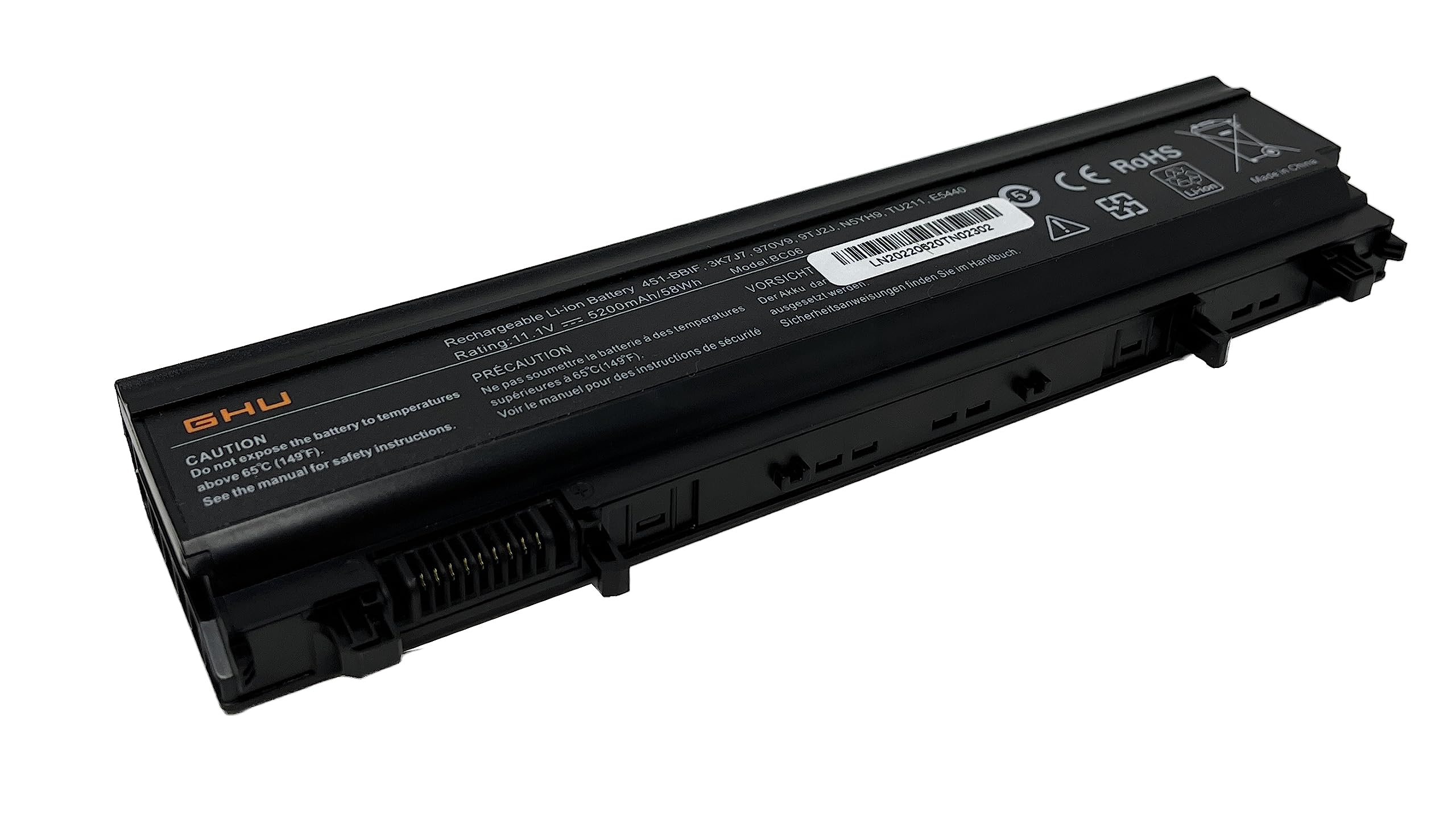 Ghu New E5540 Battery 11.1V 58Wh Compatible With Dell Latitude E5540 E5440 Vv0Nf 0K8Hc 1N9C0 Cxf66 Wgcw6 0M7T5F F49Wx Nvwgm N5Yh