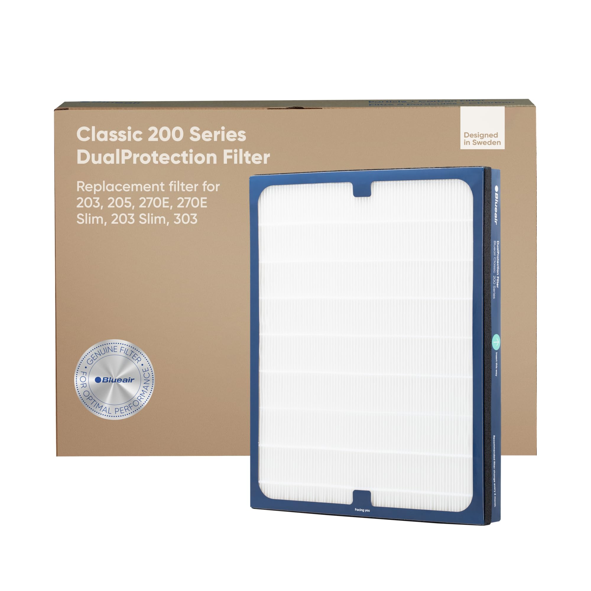 Blueair Classic 200 Series Genuine Dualprotection Filter; Fits Classic