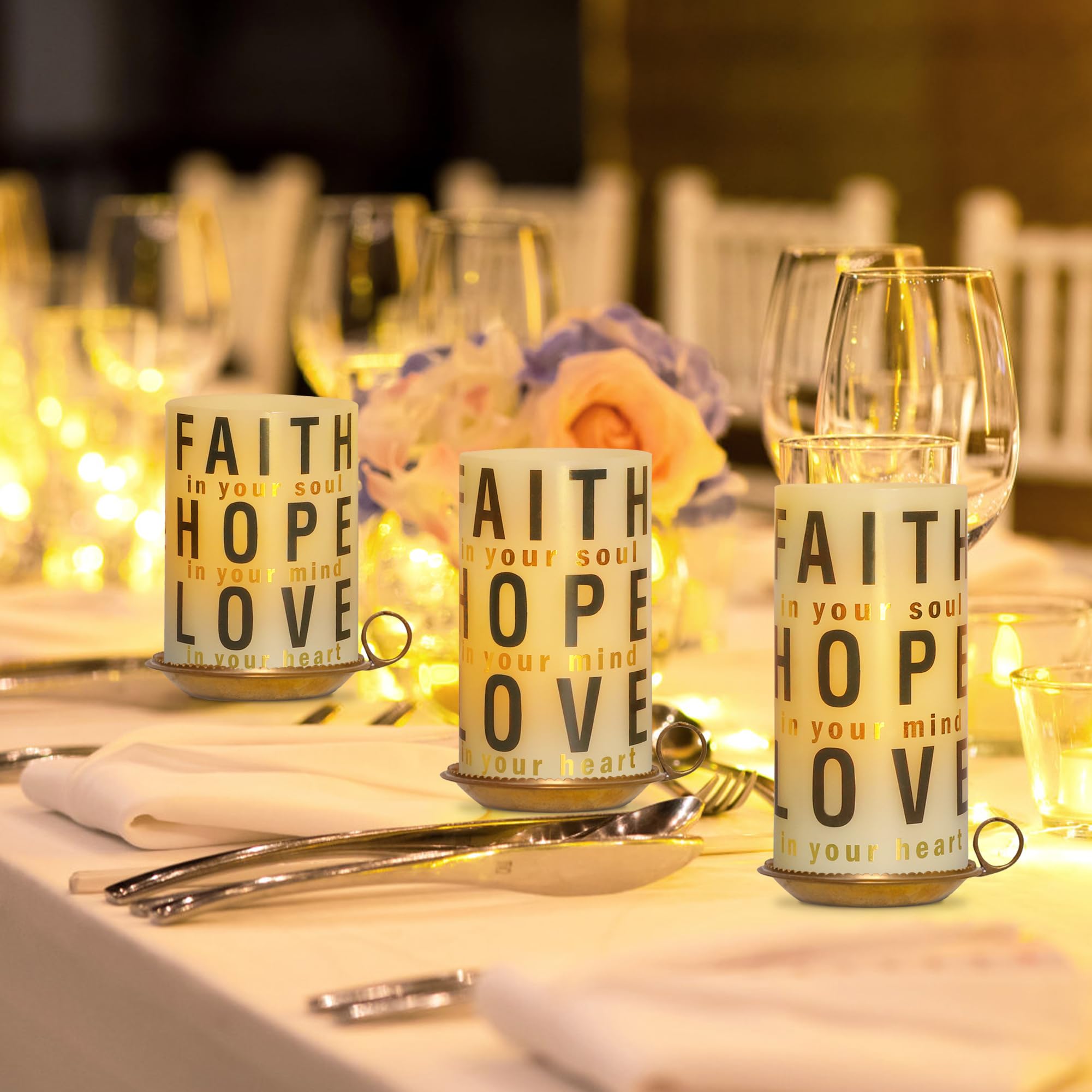 Silverstro Christmas Decor Flameless Candles With Remote Control   Real Wax Flickering Led Candles   Home Room Holiday Xmas Deco