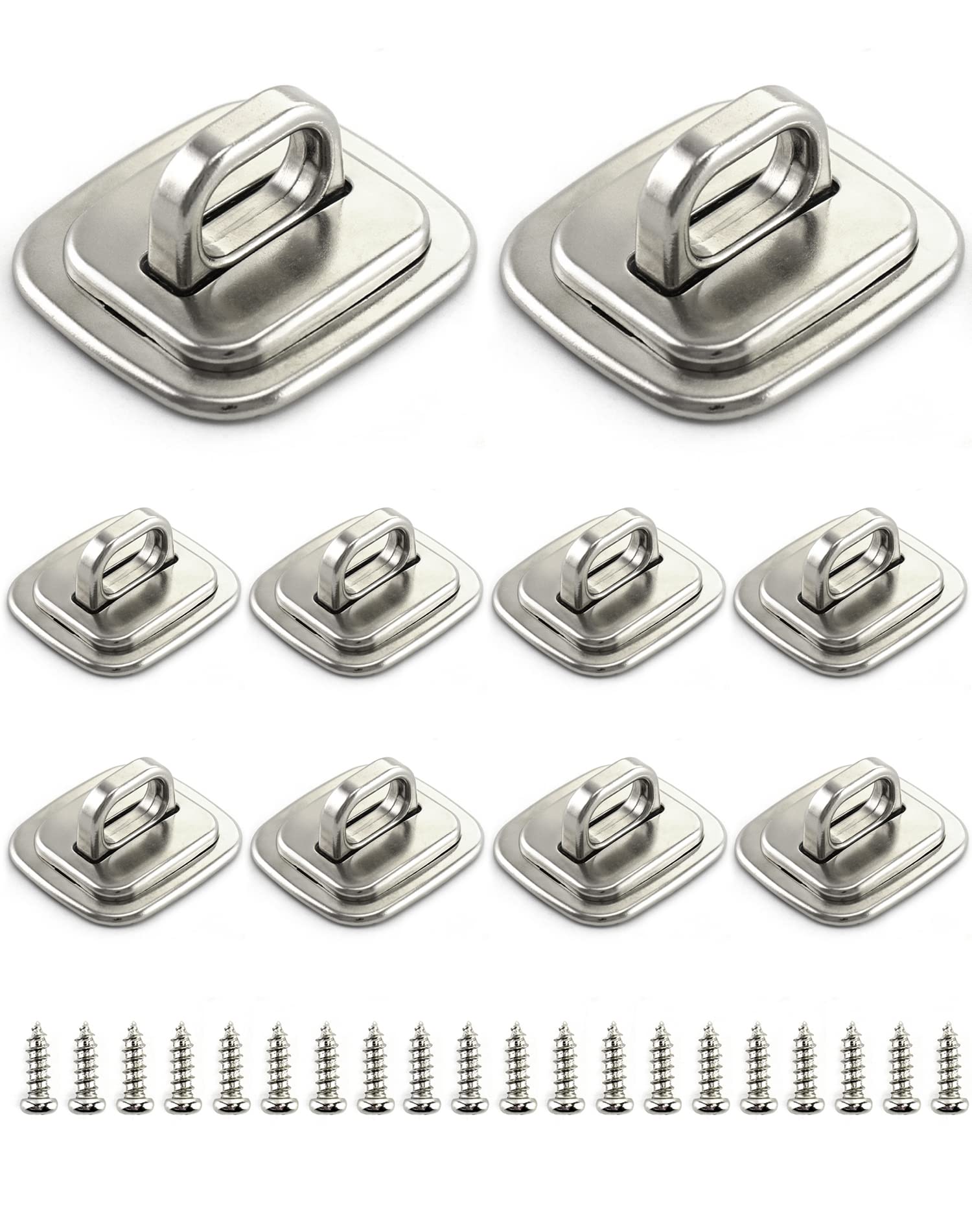 Qwork Laptop Cable Lock Anchor, 10 Pack Steel Desk Mount Anchor Accessory, Security Anchor Base Plate For Laptop Cable Locks, Fo