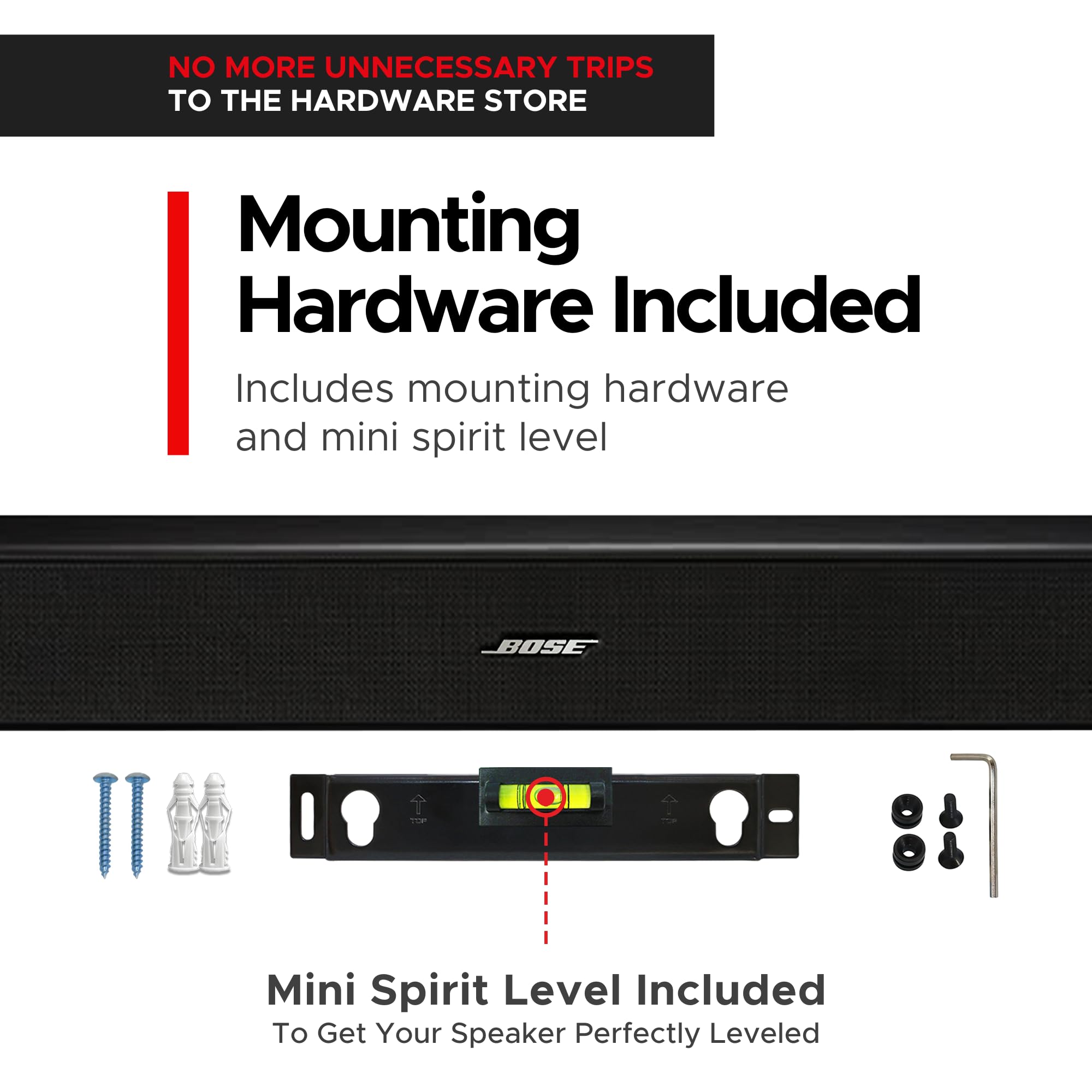 Solo 5 Wall Mount Kit For Bose Solo 5, Complete With All Mounting Hardware, Compatible With Series Ii, Designed In The Uk By Sou