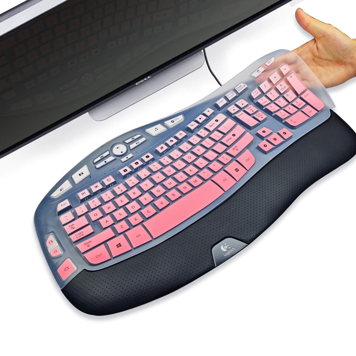 Keyboard Cover For Logitech Mk570 Mk550 K350 Wireless Keyboard, Keyboard Skins For Logitech Mk570 Mk550 K350 Keyboard Silicone C