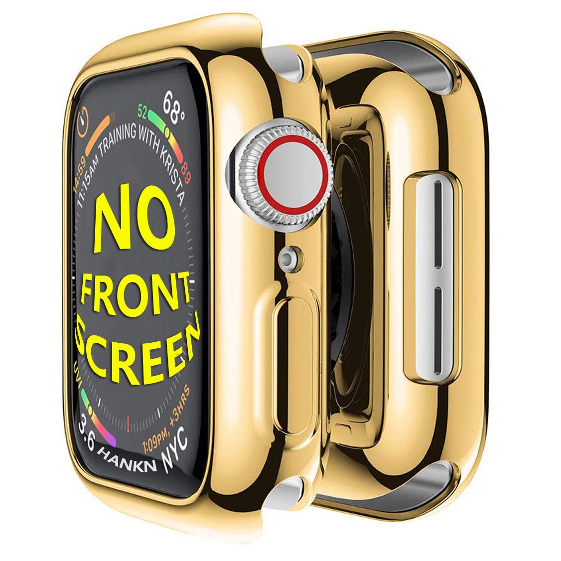 Hankn Compatible With Apple Watch Series 6 5 4 Se 44Mm Case, Soft Tpu Plated Shockproof Iwatch Shell Cover Bumper [No Front Scre