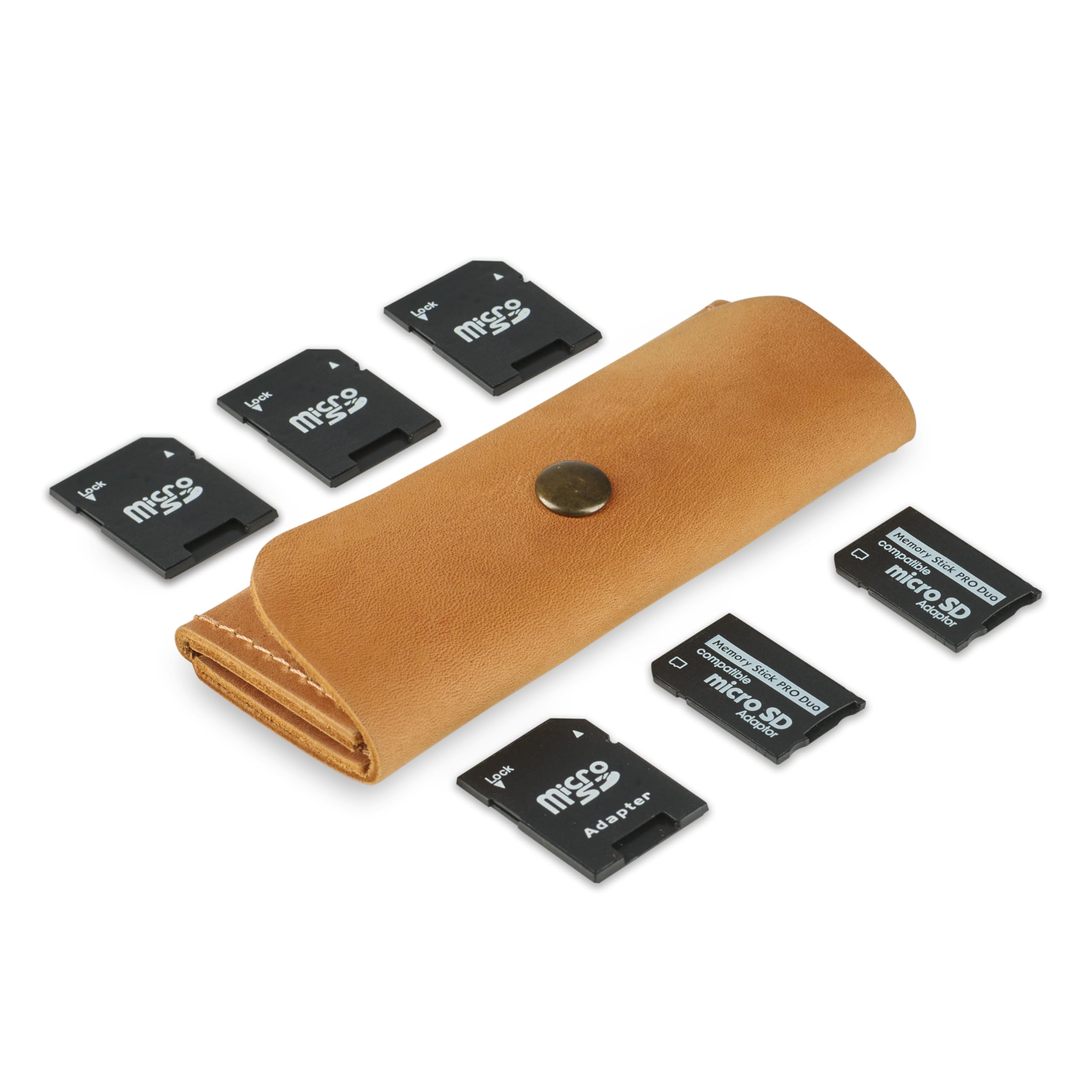 Leather Sd Card Holder, Sd Card Case, Micro Sd Card Holder Organizer, Sd Card Storage Case, Memory Card Case Cover, Travel Memor