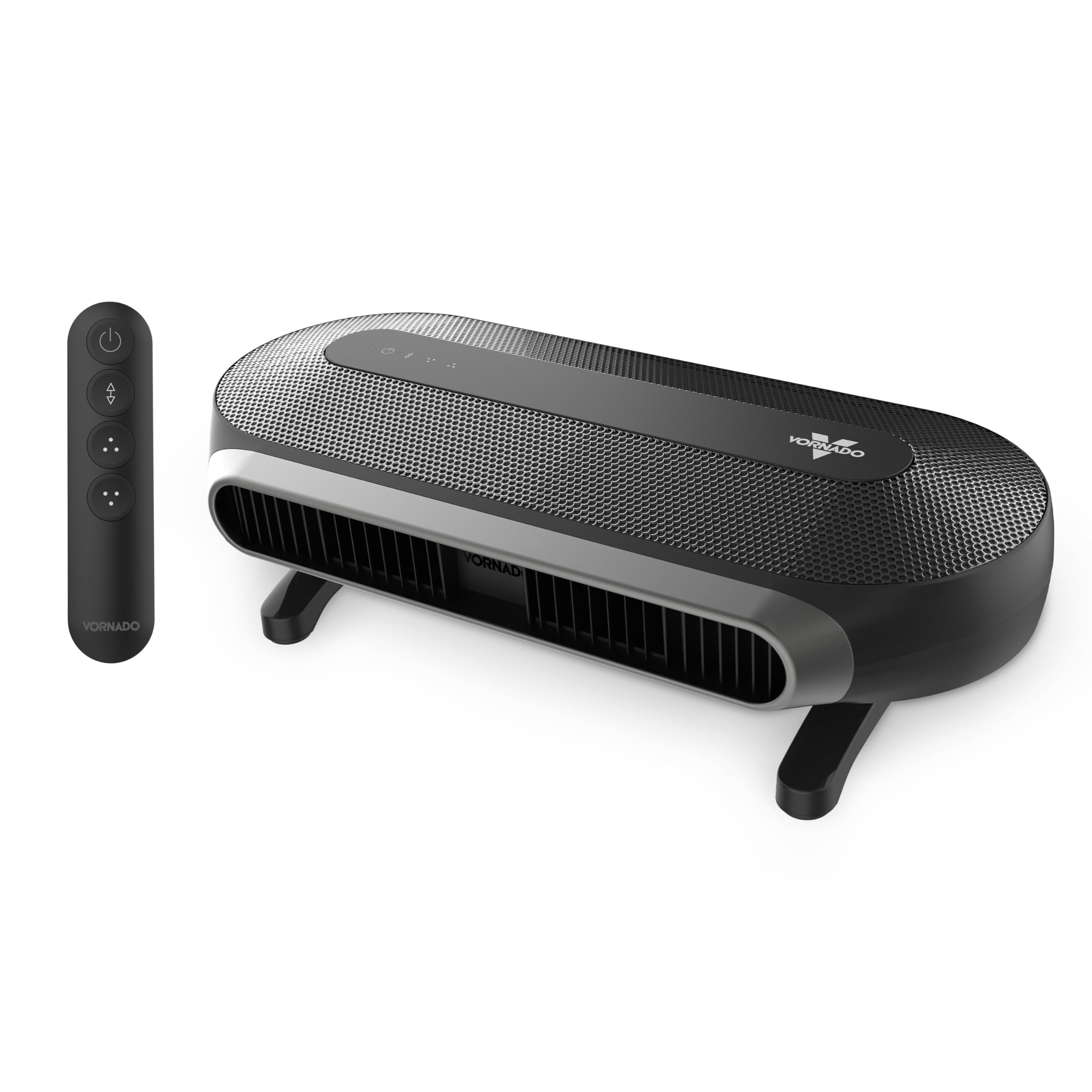 Vornado AXL Low-Profile Airwave Oscillating Fan with Remote Control, 5 Quiet Speeds, 40 Motorized Tilt, Energy Efficient Brushle