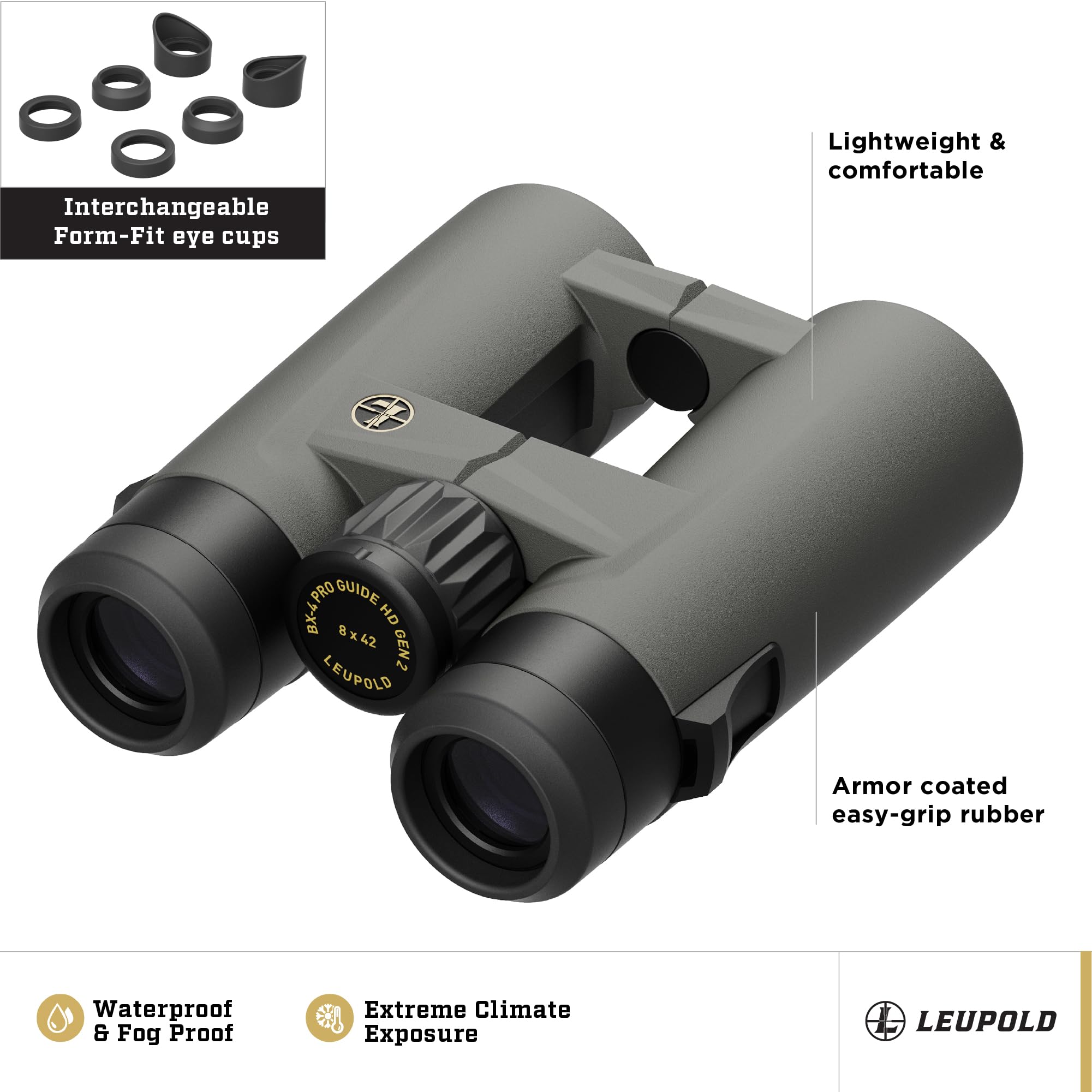 Leupold Bx 4 Pro Guide Hd Binoculars, 8X42Mm Gen 2 (184760)