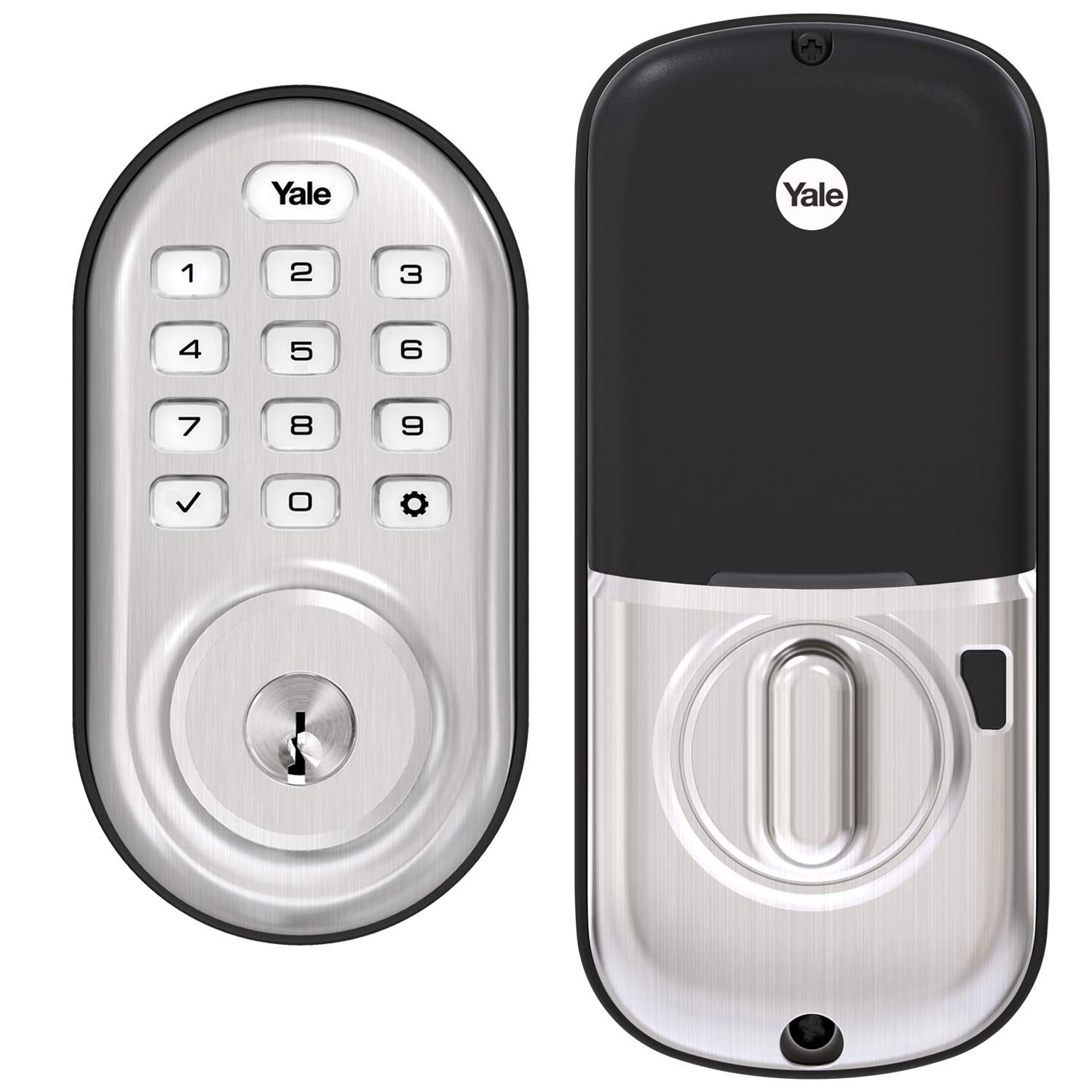 Yale Security Assure Lock - Keypad Door Lock in Satin Nickel