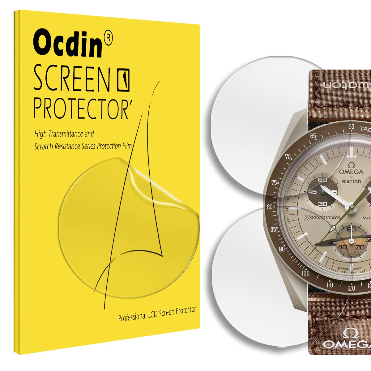 Screen Protector For Omega X Swatch Speedmaster Moonswatch, Hydrogel Tpu Soft Film For Acrylic Crystal (3)