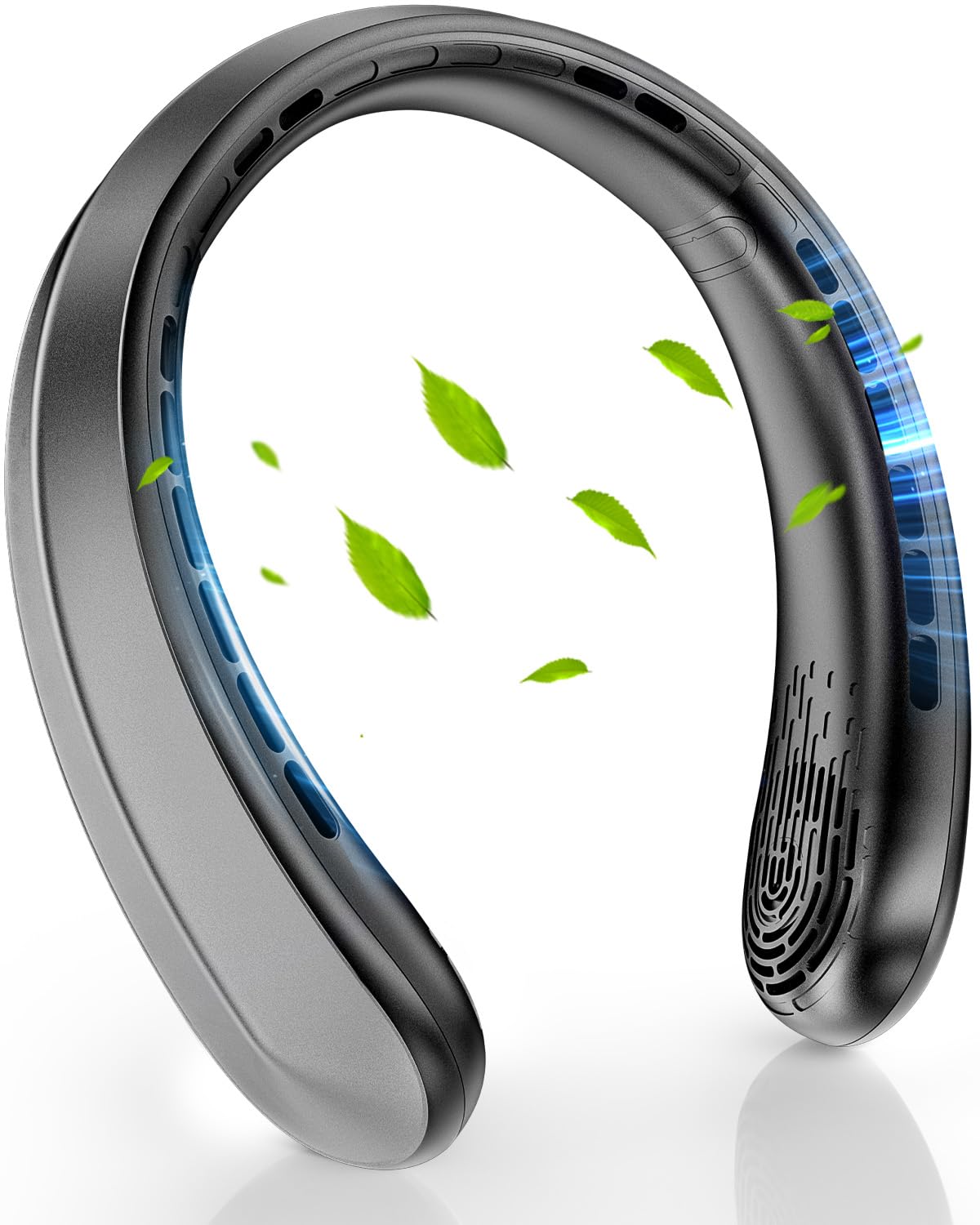 Nhpoi Neck Fan, Portable Neck Fan, 5200 Mah Battery Operated Wearable Personal Fan With Usb Rechargeable, 3 Wind Speed, Fast Coo