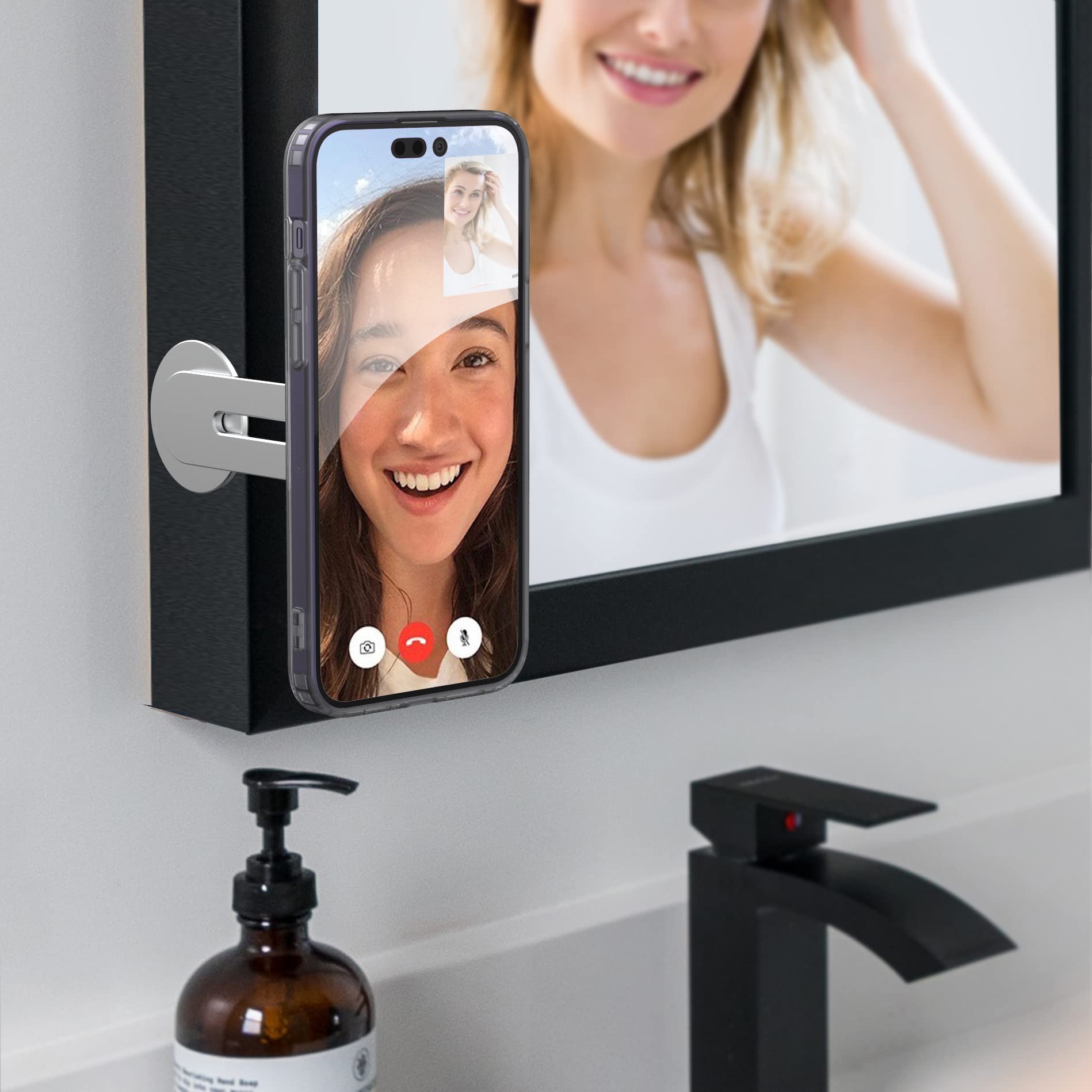 Galvanox Magnetic Phone Holder, Fold-Away Swivel Stand Compatible With Magsafe For Iphone 12,13,14,15, 16 Pro Max | Bedroom Nigh