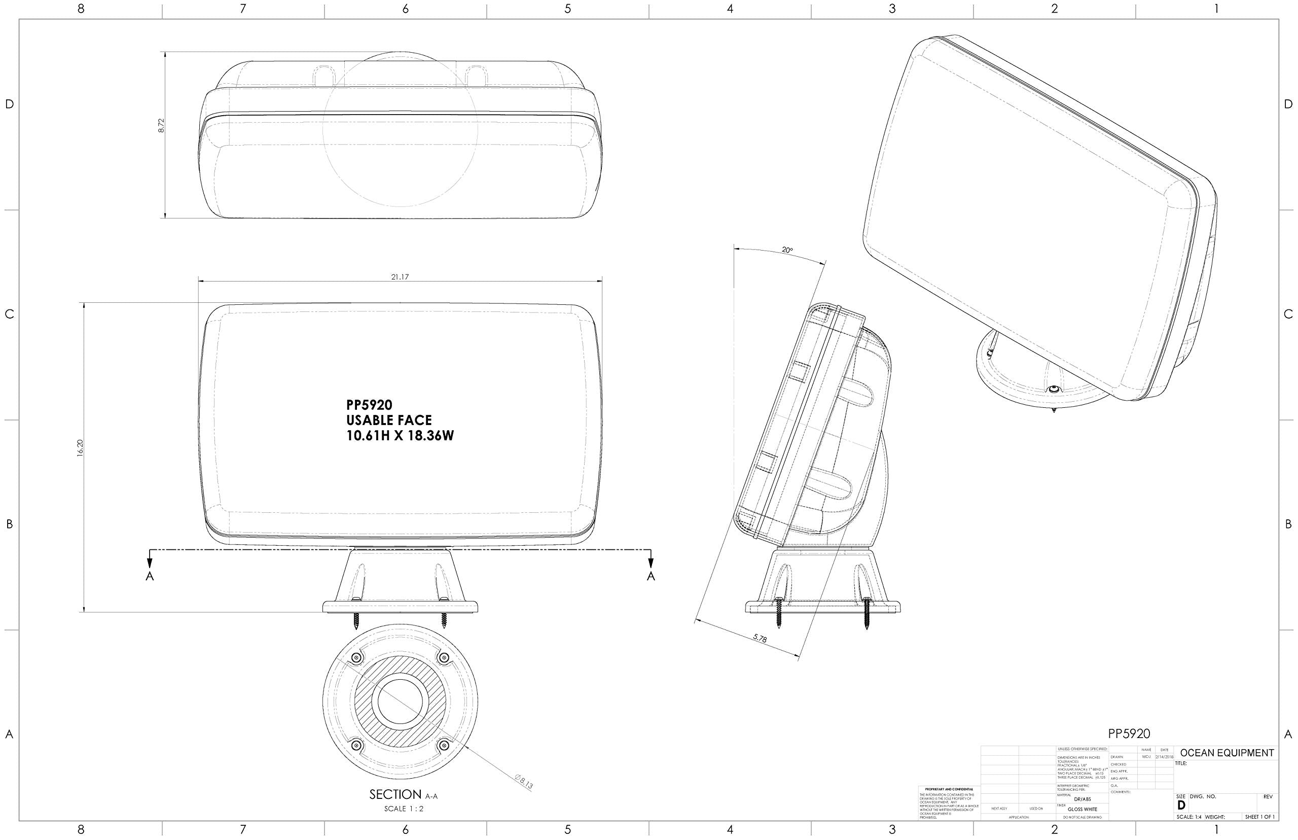 Navpod Pp5920 05 Powerpod Pre Cut For Garmin Gpsmap 7616/7416