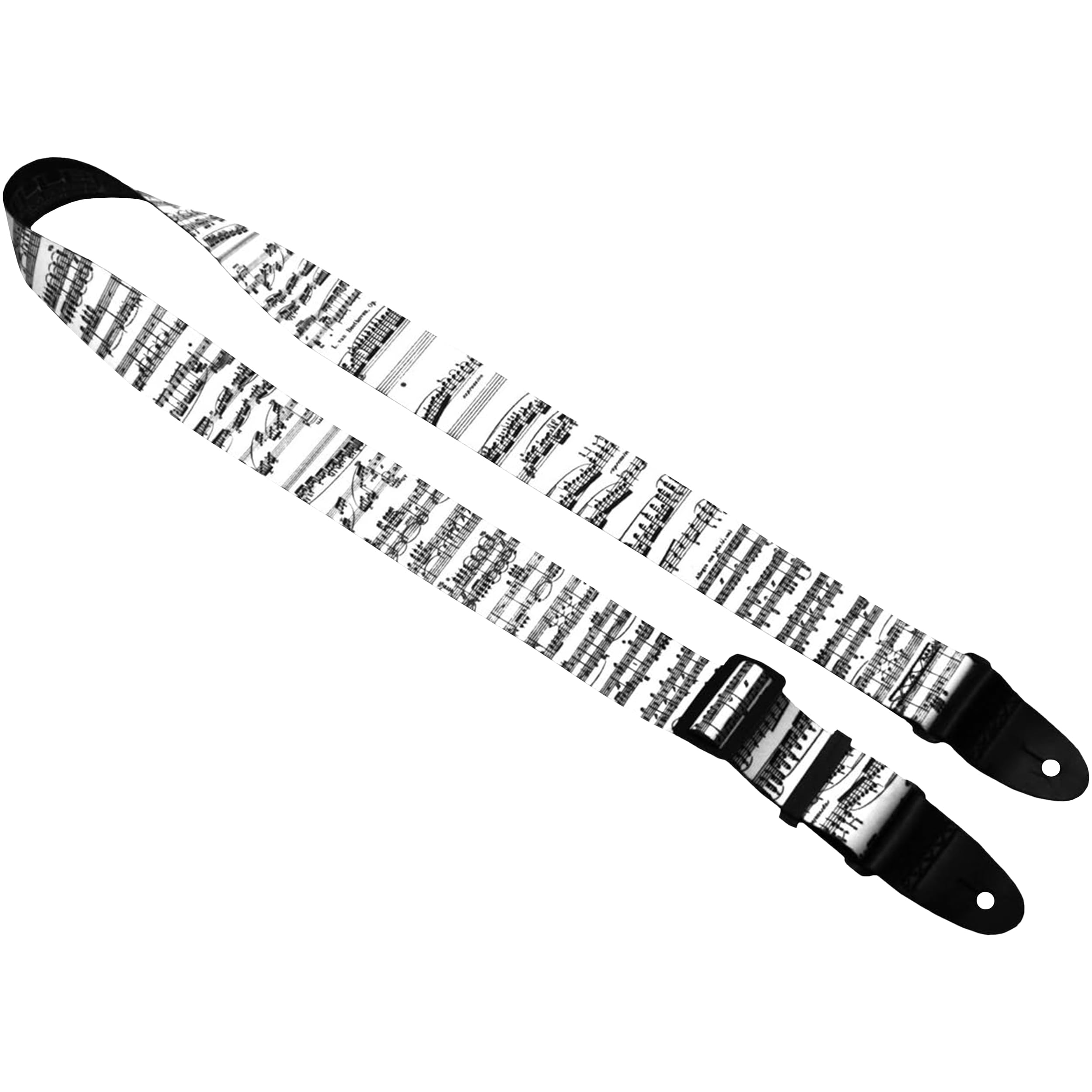 Killer-Q Guitar Strap - Stylish Straps for Electric and Acoustic Guitars With Leather Tabs, 2 Inches x 5 Feet, I Plead the 5th