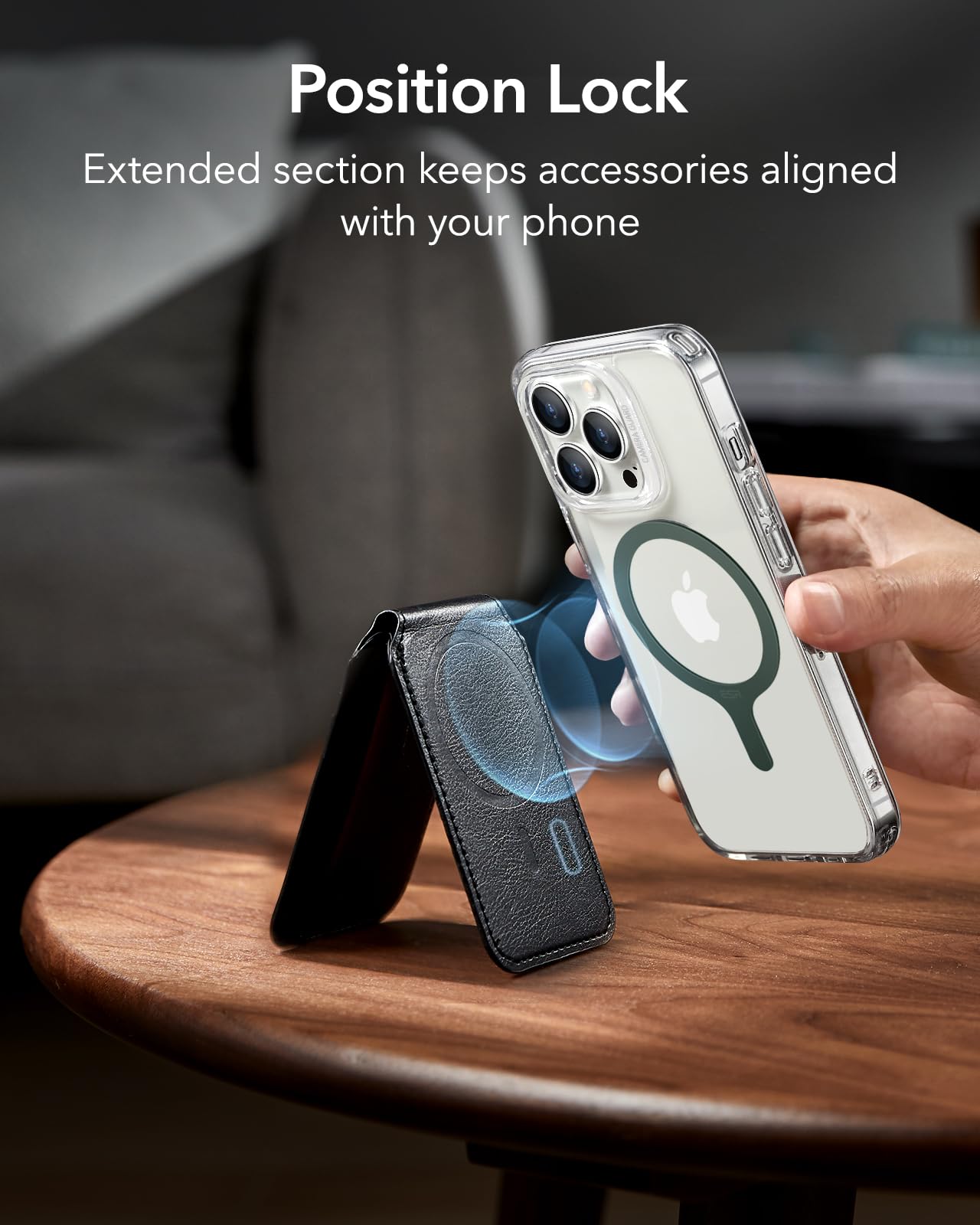 Esr Magnetic Ring 360 (Halolock), Compatible With Magsafe Ring, Universal Conversion Kit Compatible With Magsafe Sticker, For Ip