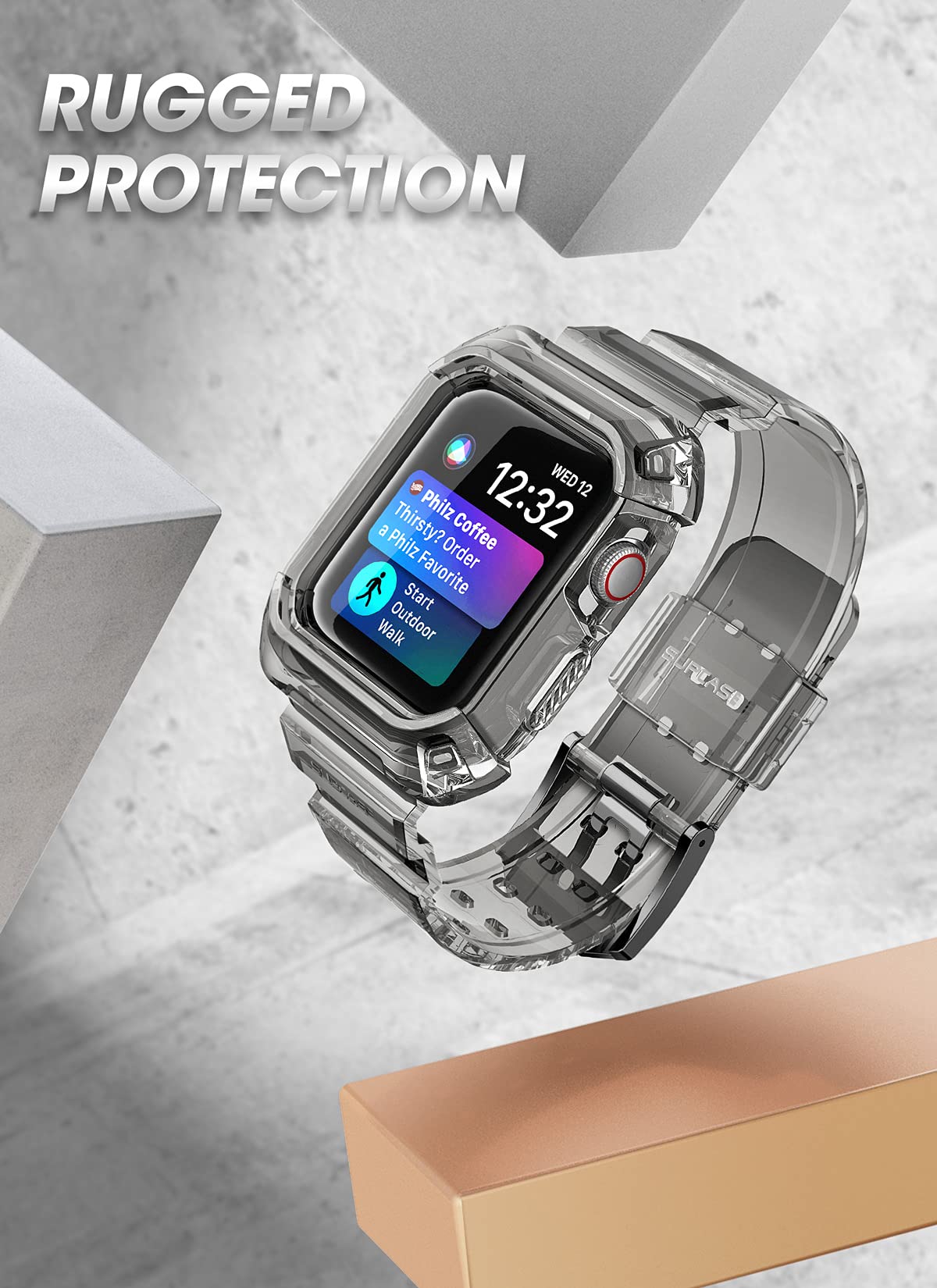 Supcase Armband Fr Apple Watch 8/7 / Se / 6/5 / 4 [45/44Mm] Apple Watch Band Robust Hlle Ersatzarmband Sport Iwatch Case Schutzh