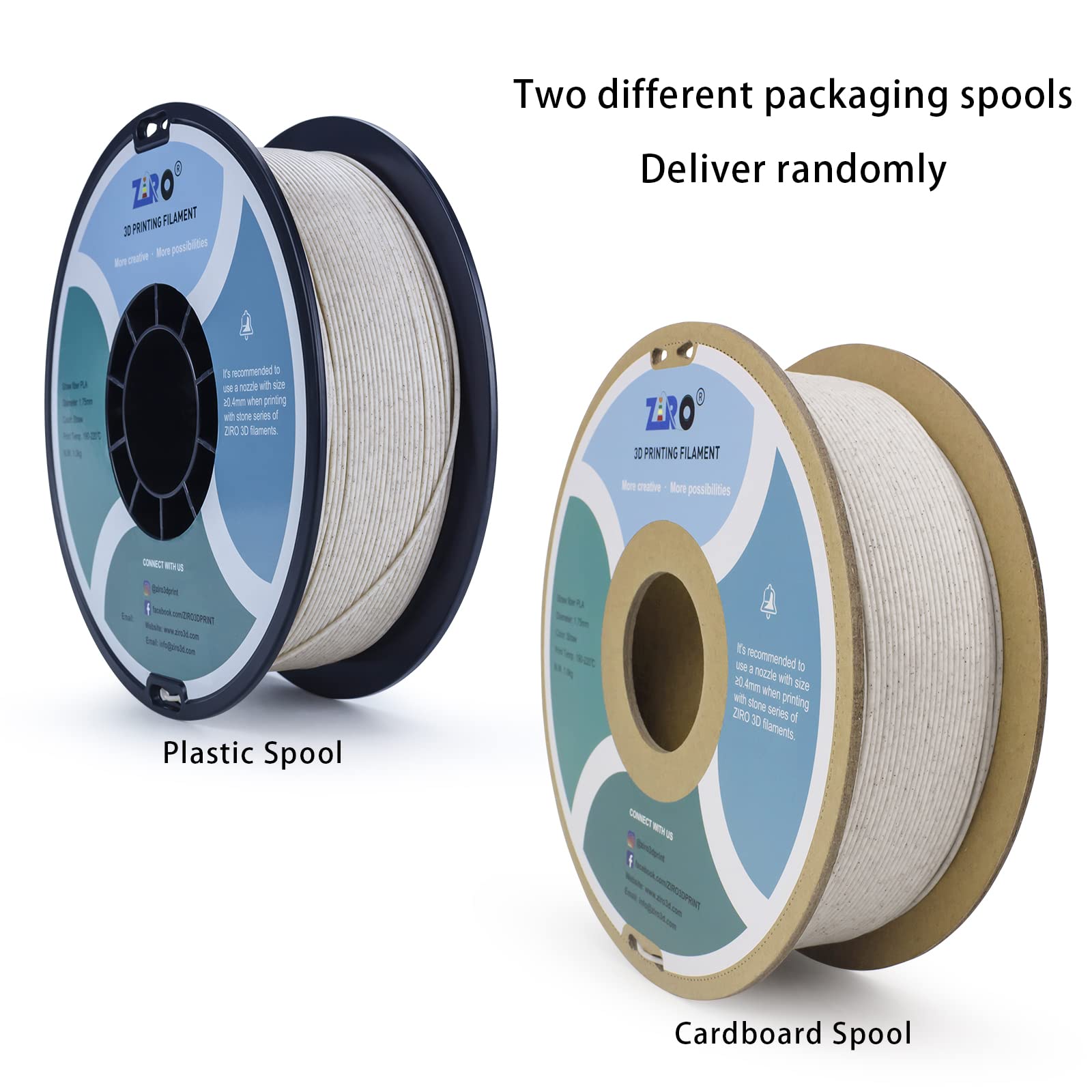 Ziro Pla Stone Filament 1.75Mm,3D Printer Filament Pla 1.75Mm Straw Color 1Kg(2.2Lbs)   Straw Color