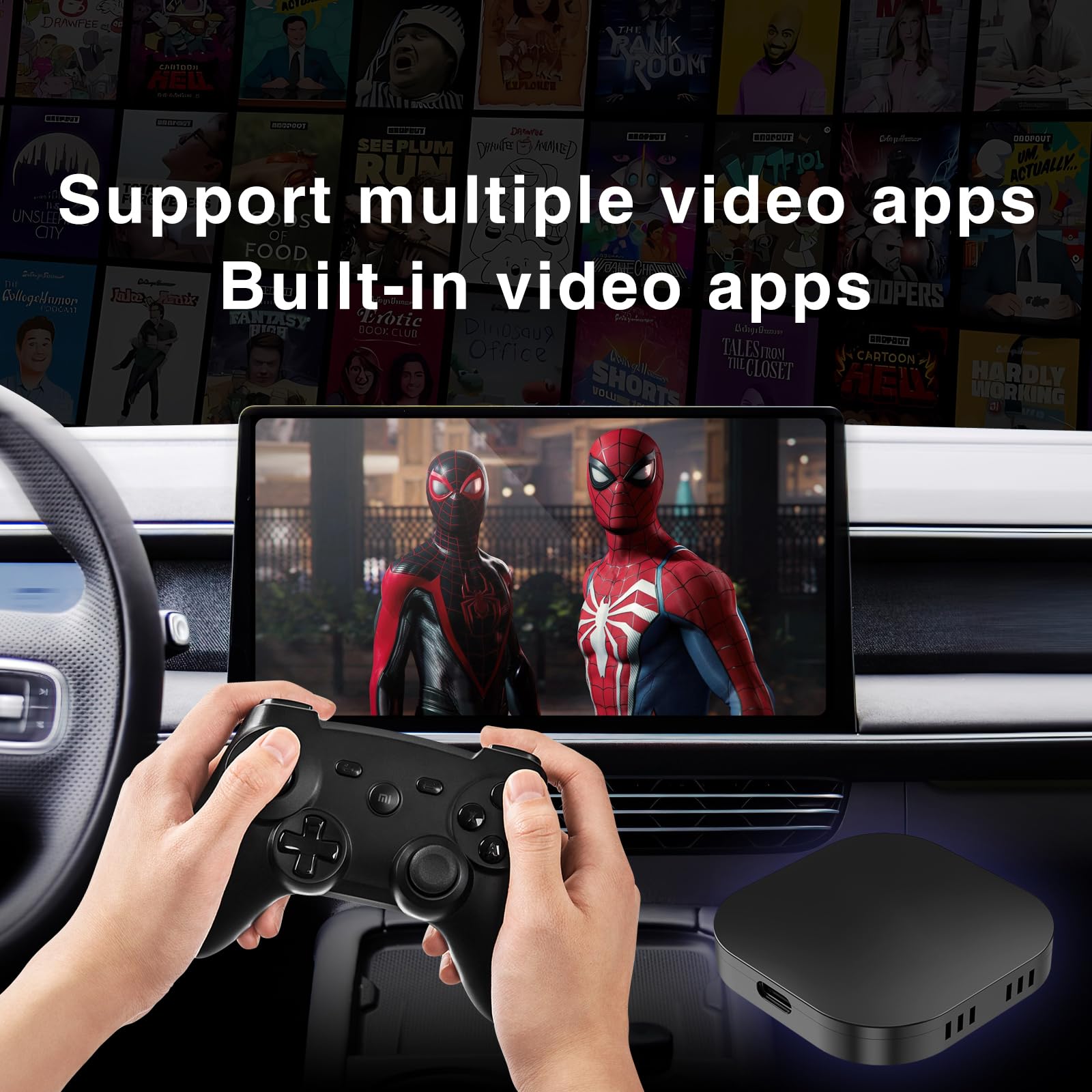 Zhnn Carplay Ai Box 2.0, Android Auto Ai Box Carplay Video Streaming Device For Oem Wired Carplay/Android Auto Car, Smart Ai Box