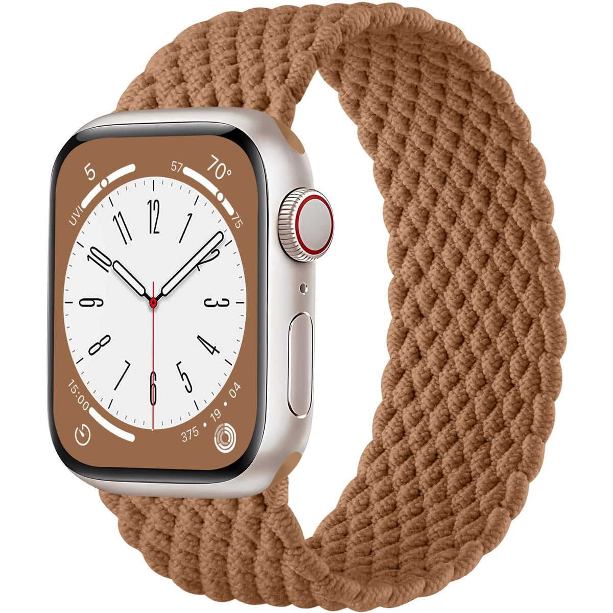 Zedoli Braided Solo Loop Compatible With Apple Watch Series 9 Band 40Mm 38Mm 41Mm Women, Adjustable Stretchy Nylon Solace Bands