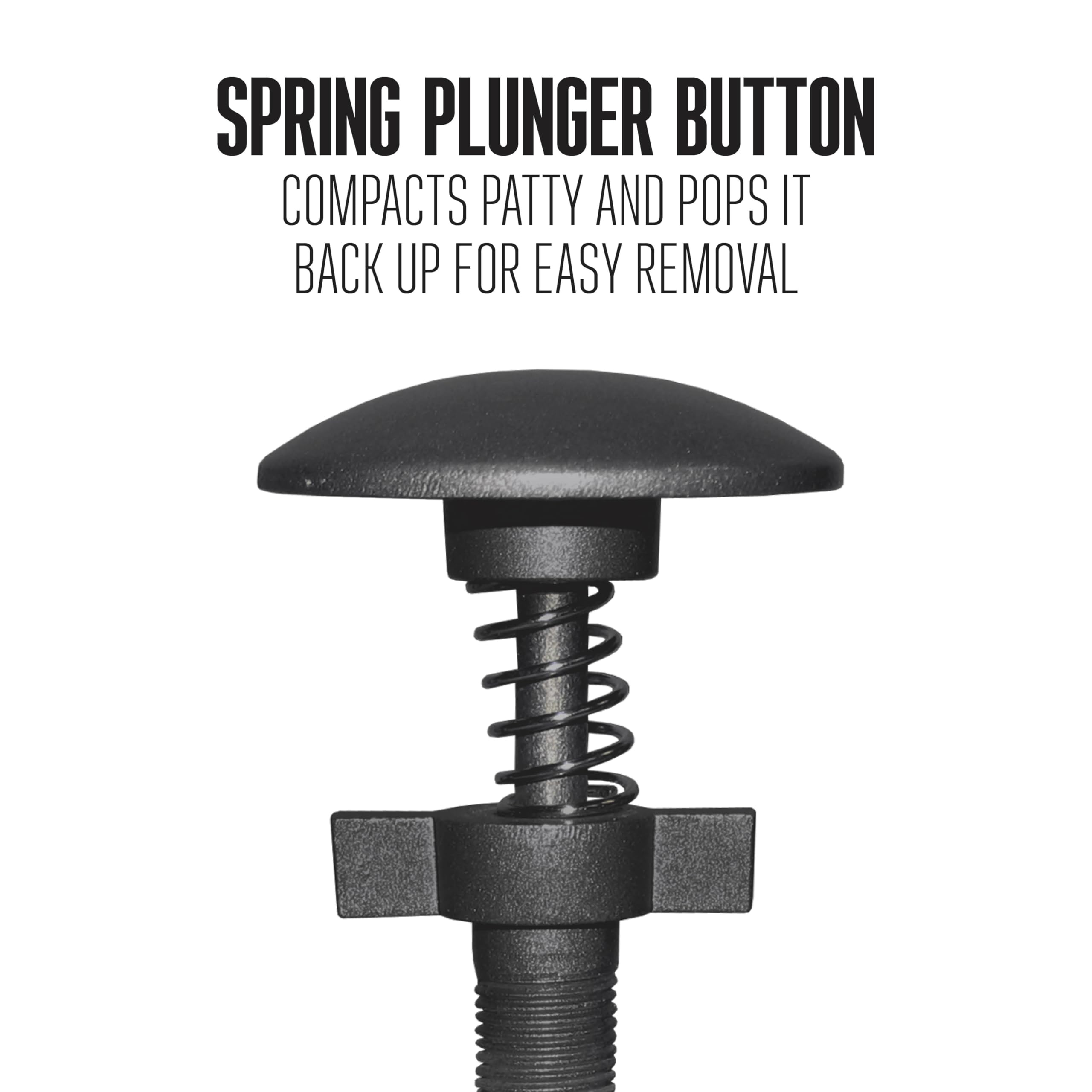 Weston Burger Press, Makes 4 1/2' Diameter Patties For Hamburger, Crab Cakes, Sausage, 1/4Lb To 3/4Lb, Spring Ejector For Easy Removal, Single, Non Stick Heavy Duty Cast Aluminum
