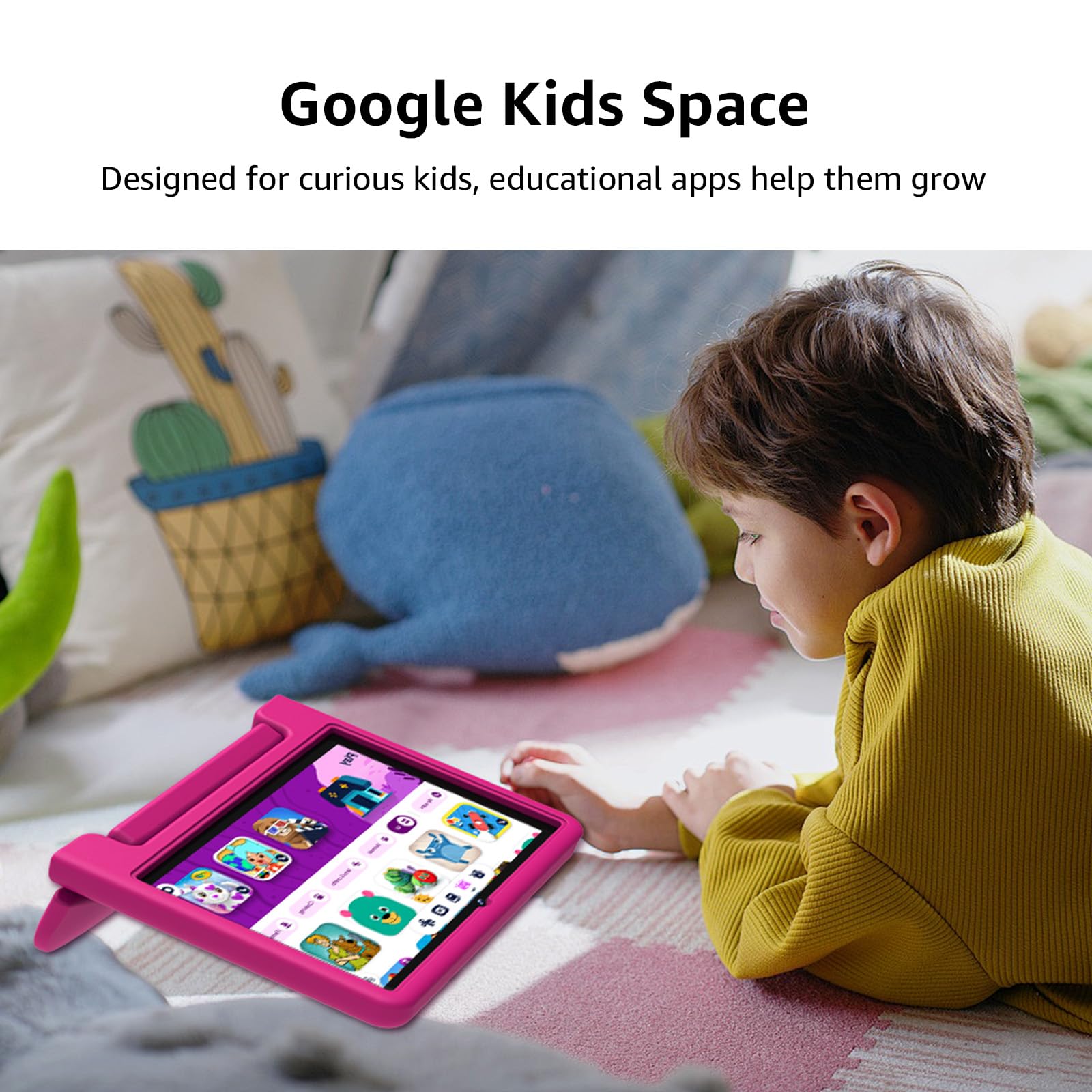 Apolosign Kids Tablet 2024, Android 14 Tablet For Kids, 10.1 Inch Tablet For Toddlers, Octa Core, 8(4+4) Gb Ram, Up To 1Tb Rom,