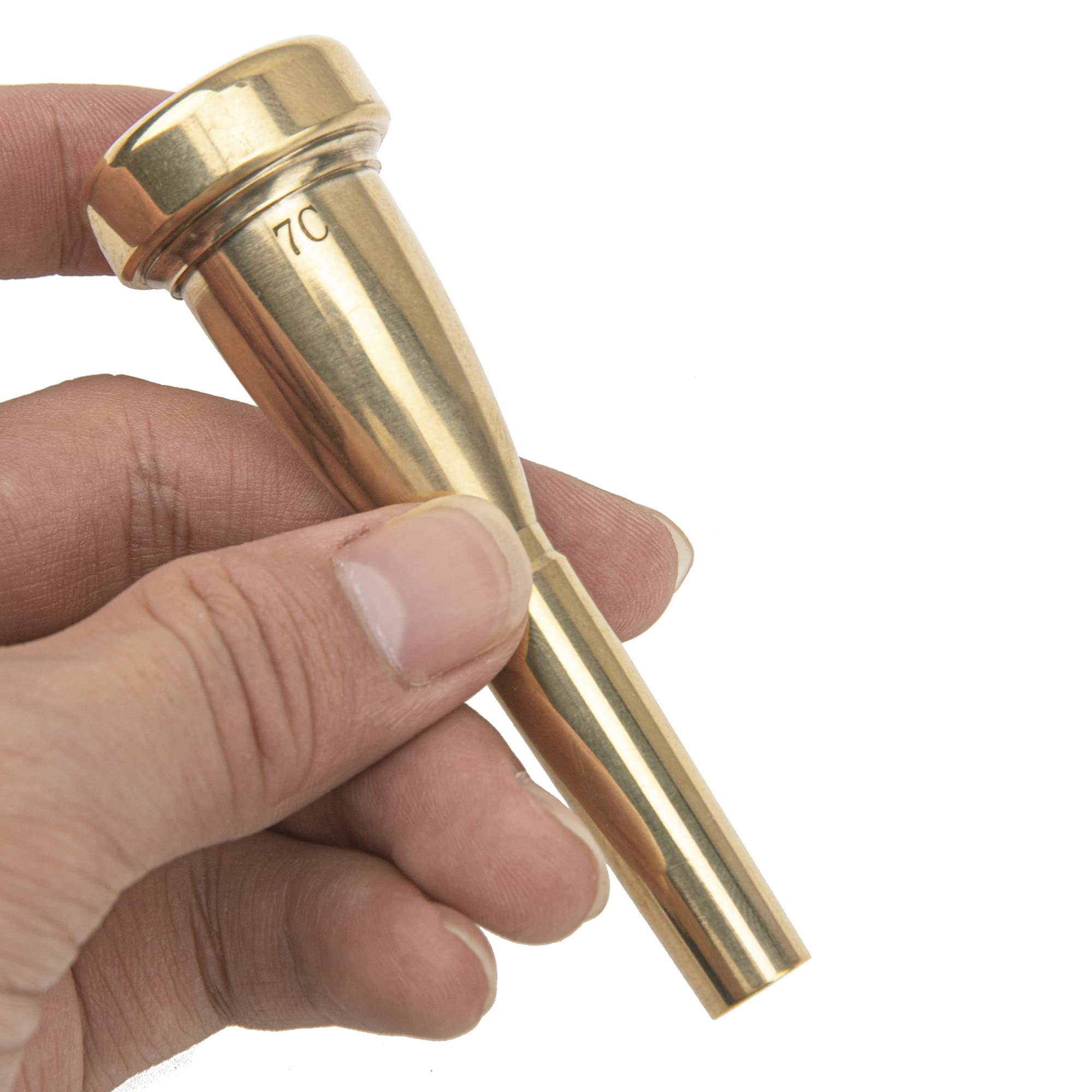 1Pcs Yootones Metal Gold Plated Trumpet Mouthpiece Compatible With Trumpet Accessories Parts (7C)