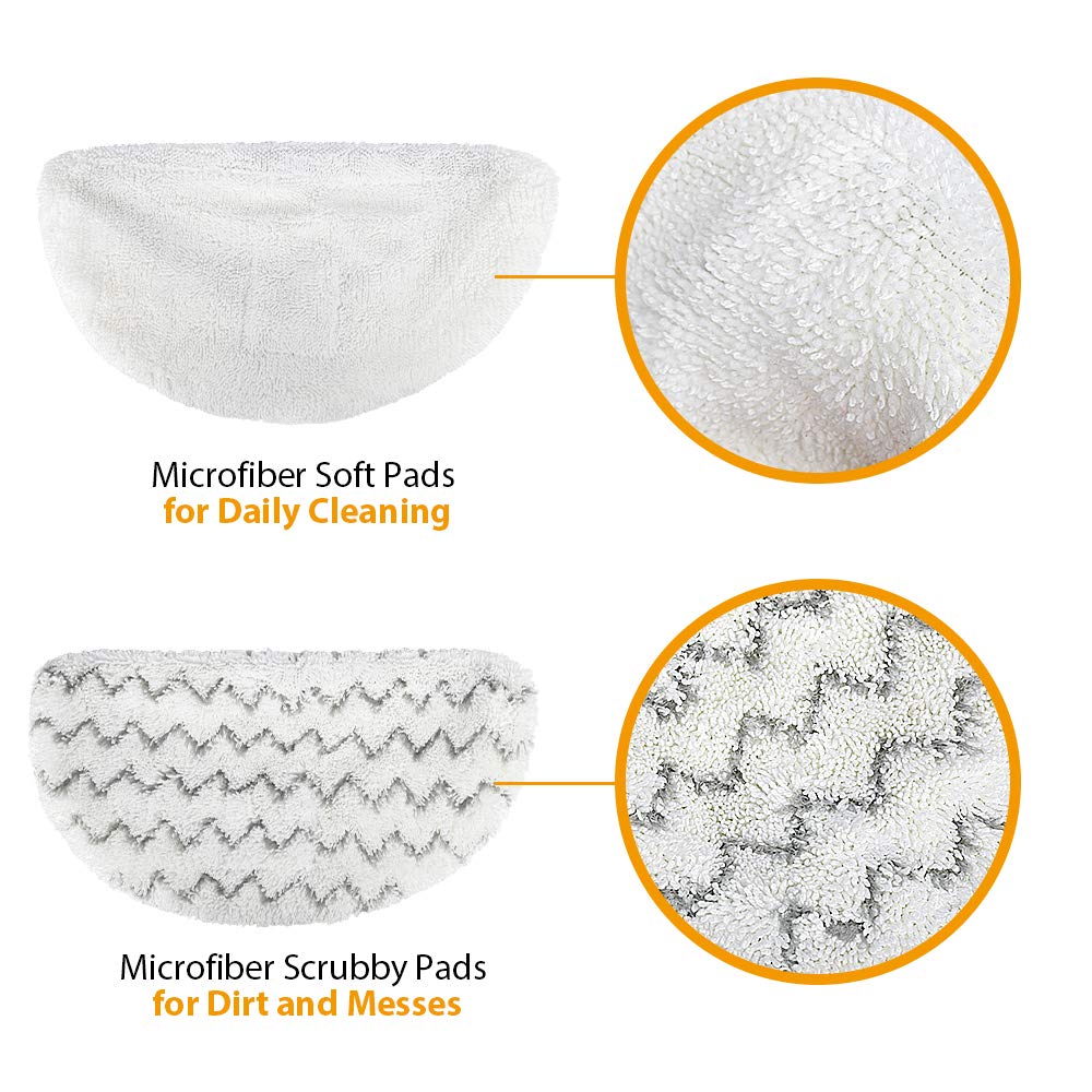 Steam Mop Replacement Pads For Bissell Powerfresh Steam Mop Pads Compatible With 1940 1440 1544 Series 19402 19404 19408 19409 1
