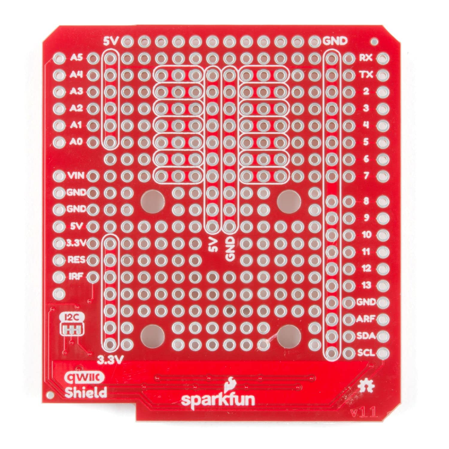 Sparkfun Qwiic Shield Compatible With Arduino-Simple To Incorporate Qwiic Connect System W/ R3 Footprint System I2C 4 Mounting P