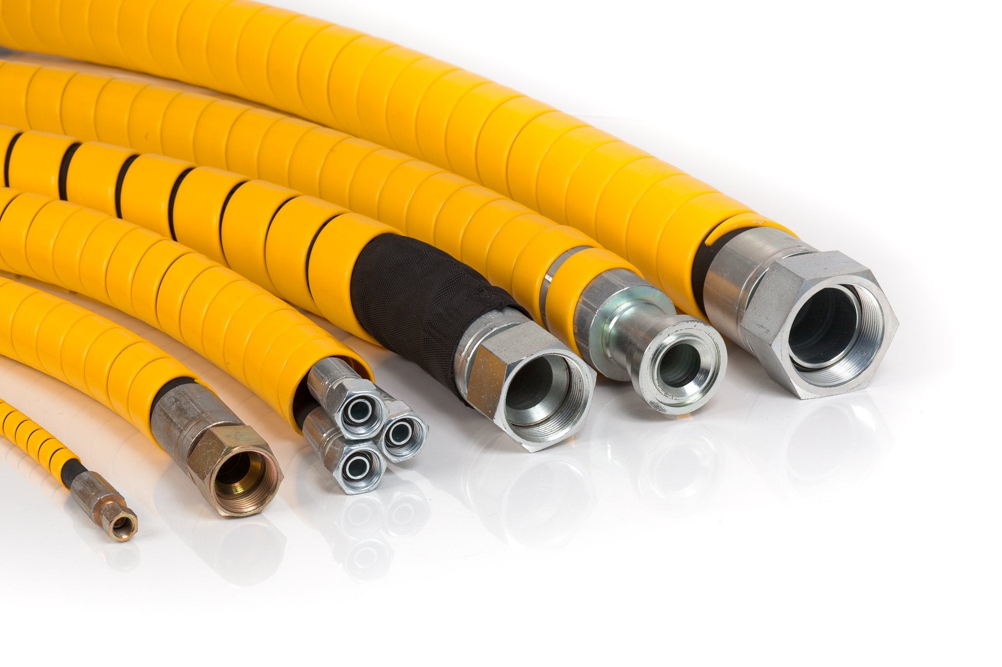 Caplugs Sppc Series   Safeplast Safe Spiral Pre Cut Spiral Wrap, Hose & Cable Protector, Yellow Hd Pe, 1.0'' Od X 25' Pre Cut Le