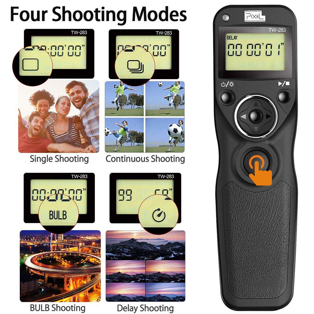 Pixel Dslr Camera Wireless Shutter Release Timer Remote Control Tw-283/Dc2 For Nikon D3100 D3200 D3300 D5000 D5100 D5200 D5300 D