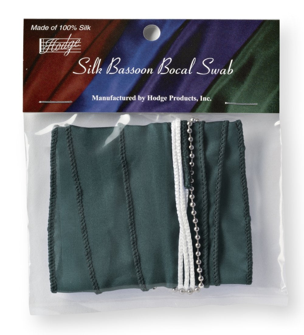 Hodge Silk Bassoon Bocal Swab - Green